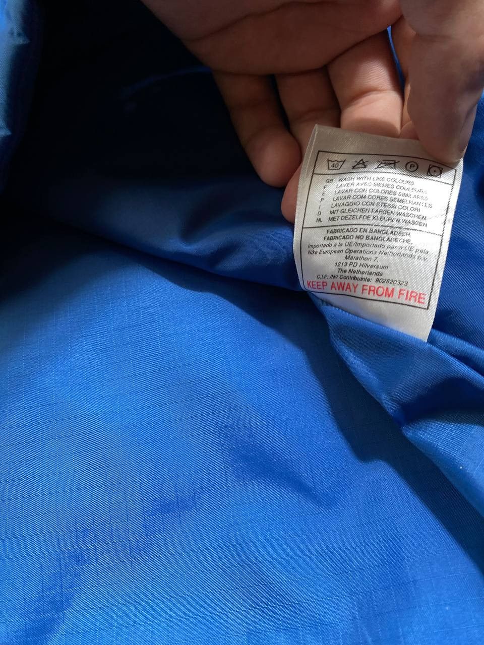 Nike × Vintage Vintage Nike Jacket 1990s Blue Winter Jacket Size M Size US M / EU 48-50 / 2 - 3 Thumbnail
