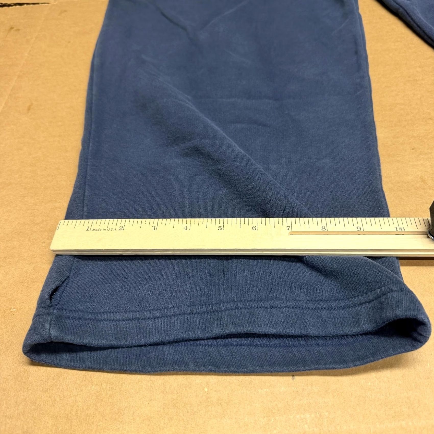 Nike Nike Mens 2XL Blue Fleece Sweatpants Elastic Waist Pockets Straight Leg Size US 39 - 4 Thumbnail