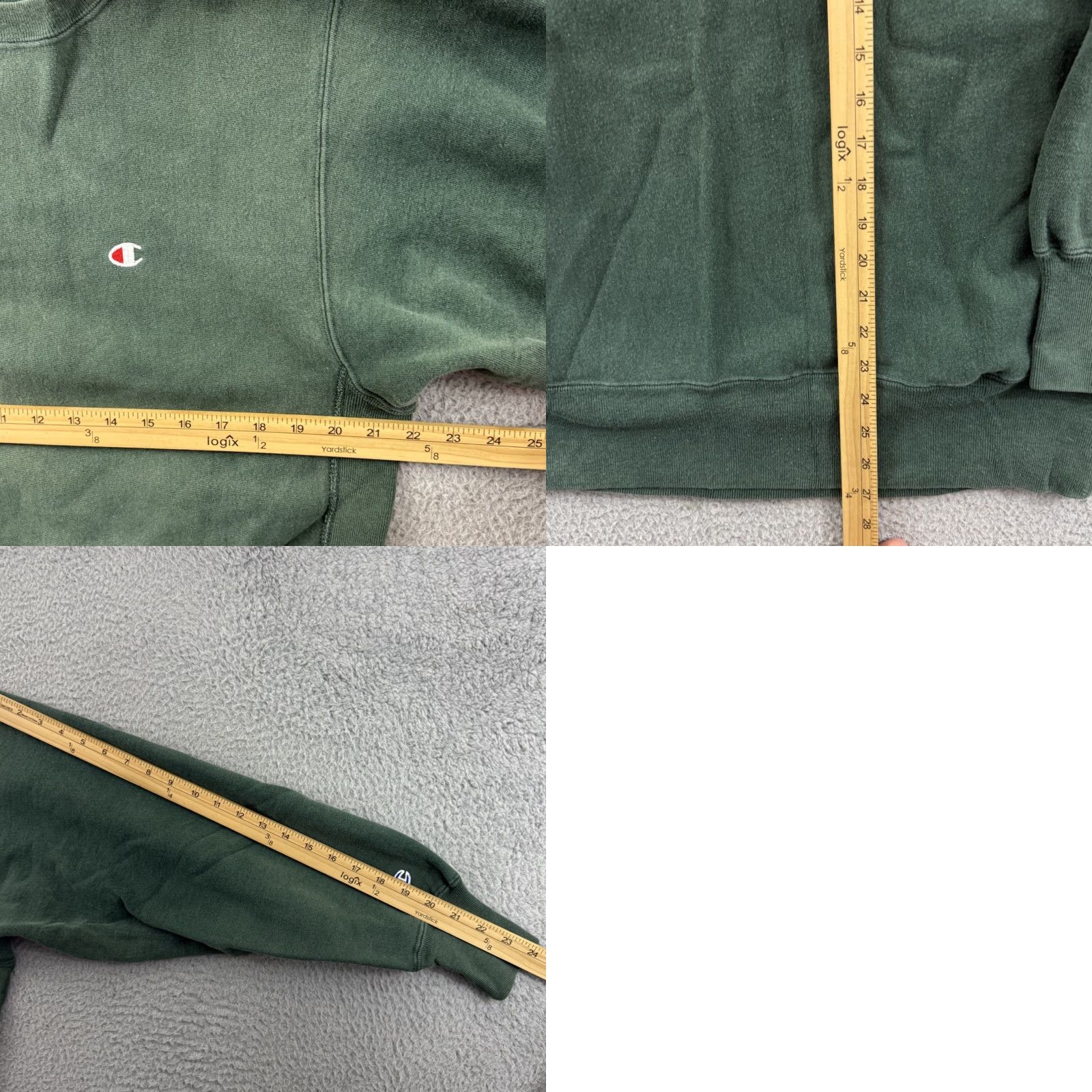 Champion VINTAGE Champion Reverse Weave Sweatshirt Mens Large Green Logo 90s Pullover Size US L / EU 52-54 / 3 - 8 Thumbnail