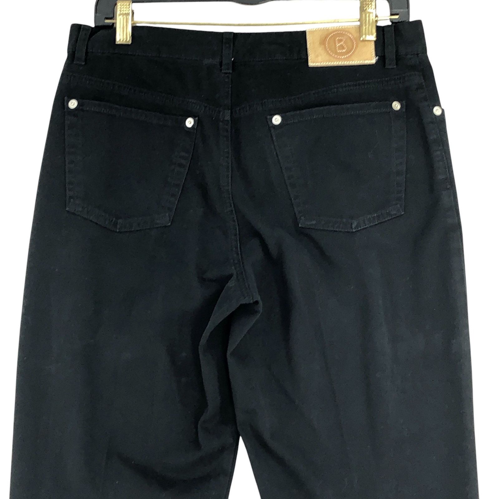 Bogner Bogner Womens Size 10 Long Jeans Straight Leg Stretch Black Size 32" / US 10 / IT 46 - 8 Thumbnail
