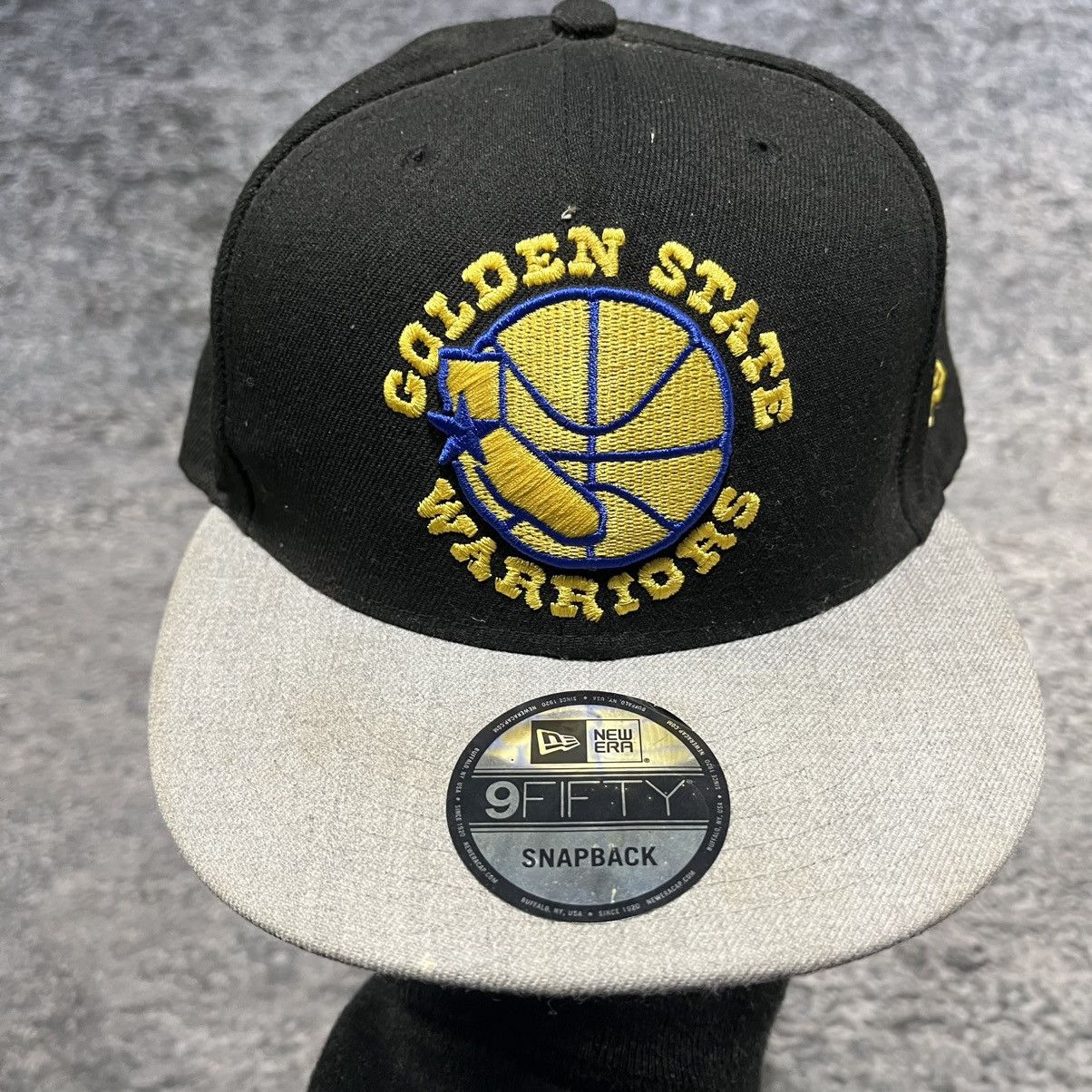 New Era New Era 9Fifty Golden State Warriors NBA Black Snapback Hat Size ONE SIZE - 2 Thumbnail
