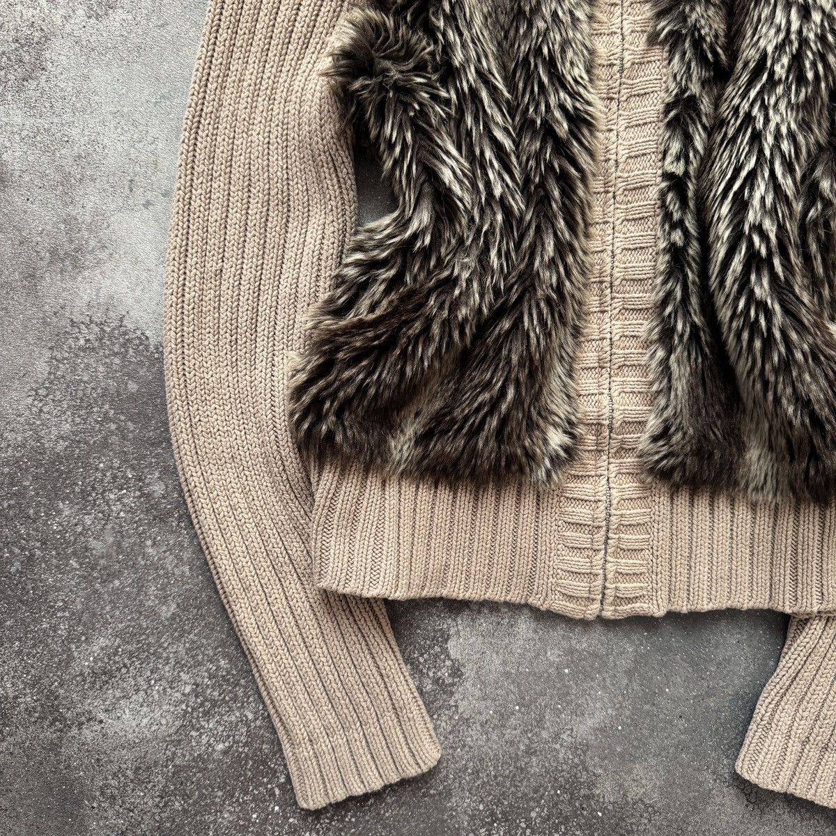 Hysteric Glamour Japanese Style Vintage Faux Fur Knit Zip Sweater Size M / US 6-8 / IT 42-44 - 8 Thumbnail