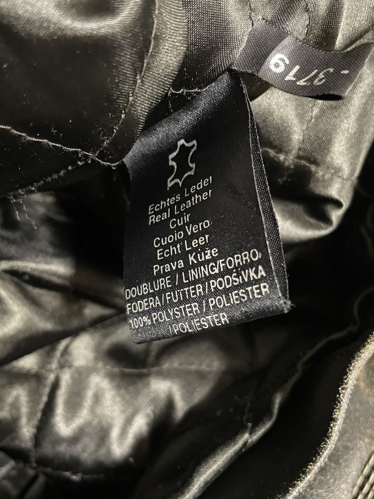 Leather Vintage 90s Faded Washed Leather Jacket Size US L / EU 52-54 / 3 - 19 Thumbnail
