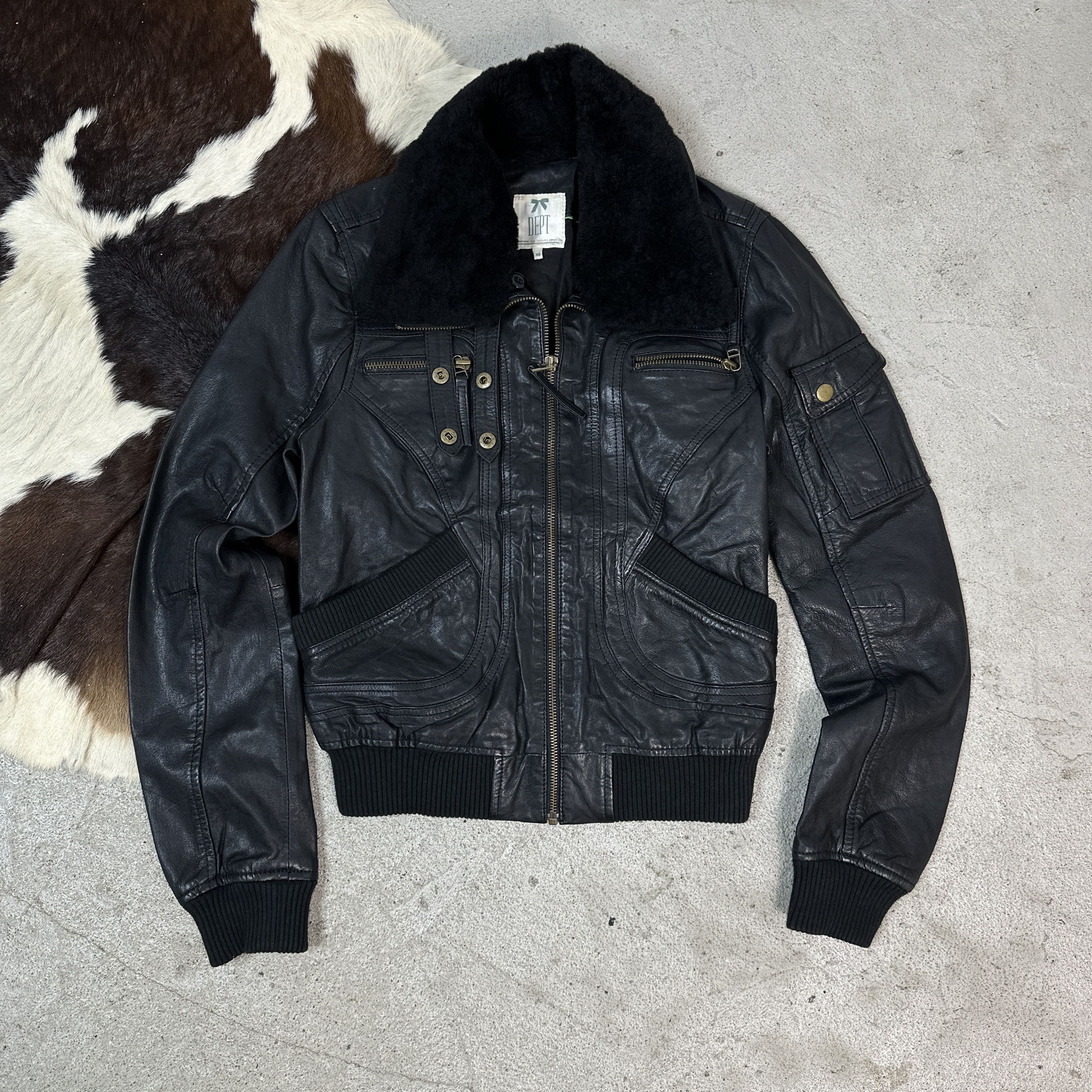 Vintage Vintage Avant Garde Leather Jacket Size US XS / EU 42 / 0 - 2 Thumbnail