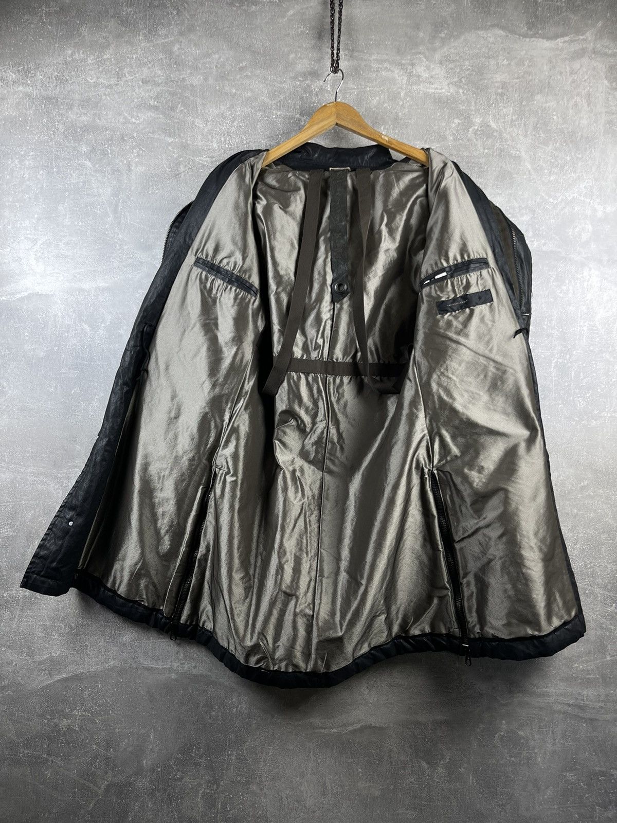 Messagerie Messagerie Black Opium Avant Garde Rubberized Waterprof Coat Size US M / EU 48-50 / 2 - 17 Thumbnail