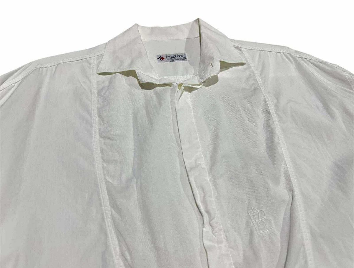 Other 🔥80s Vintage Bjorn Bork White Combination Shirt Long Sleeve Size US XL / EU 56 / 4 - 3 Thumbnail