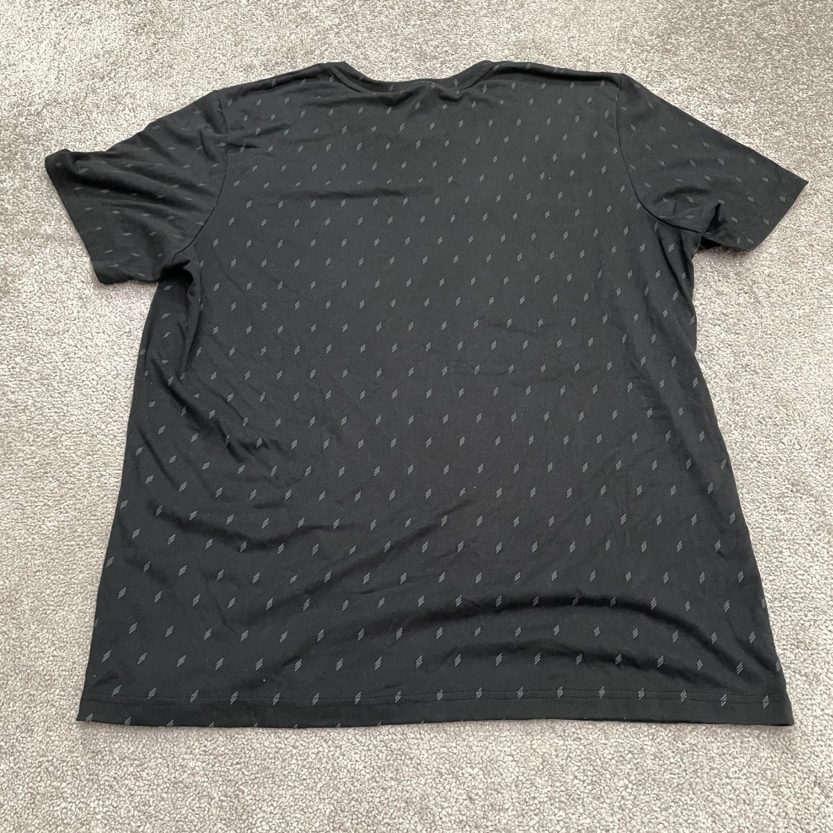 Adidas Adidas Adicross 3 Stripe Allover Print T-Shirt Men XL Black Crew Neck Active Tee Size US XL / EU 56 / 4 - 2 Thumbnail
