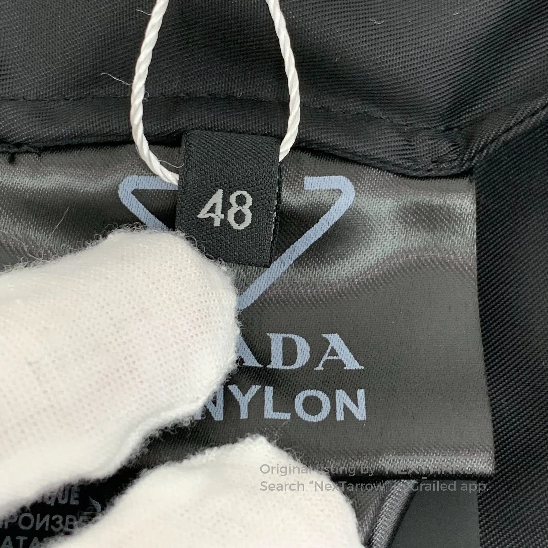 Prada Prada Black triangle logo nylon long-sleeve jacket| Size US M / EU 48-50 / 2 - 7 Thumbnail