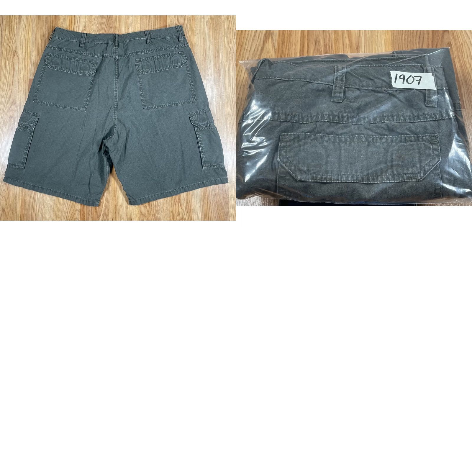 Wrangler VINTAGE Wrangler Cargo Shorts Mens 38 Khaki Olive Green FlatFront Pockets Cargo Short Size US 38 / EU 54 - 9 Thumbnail