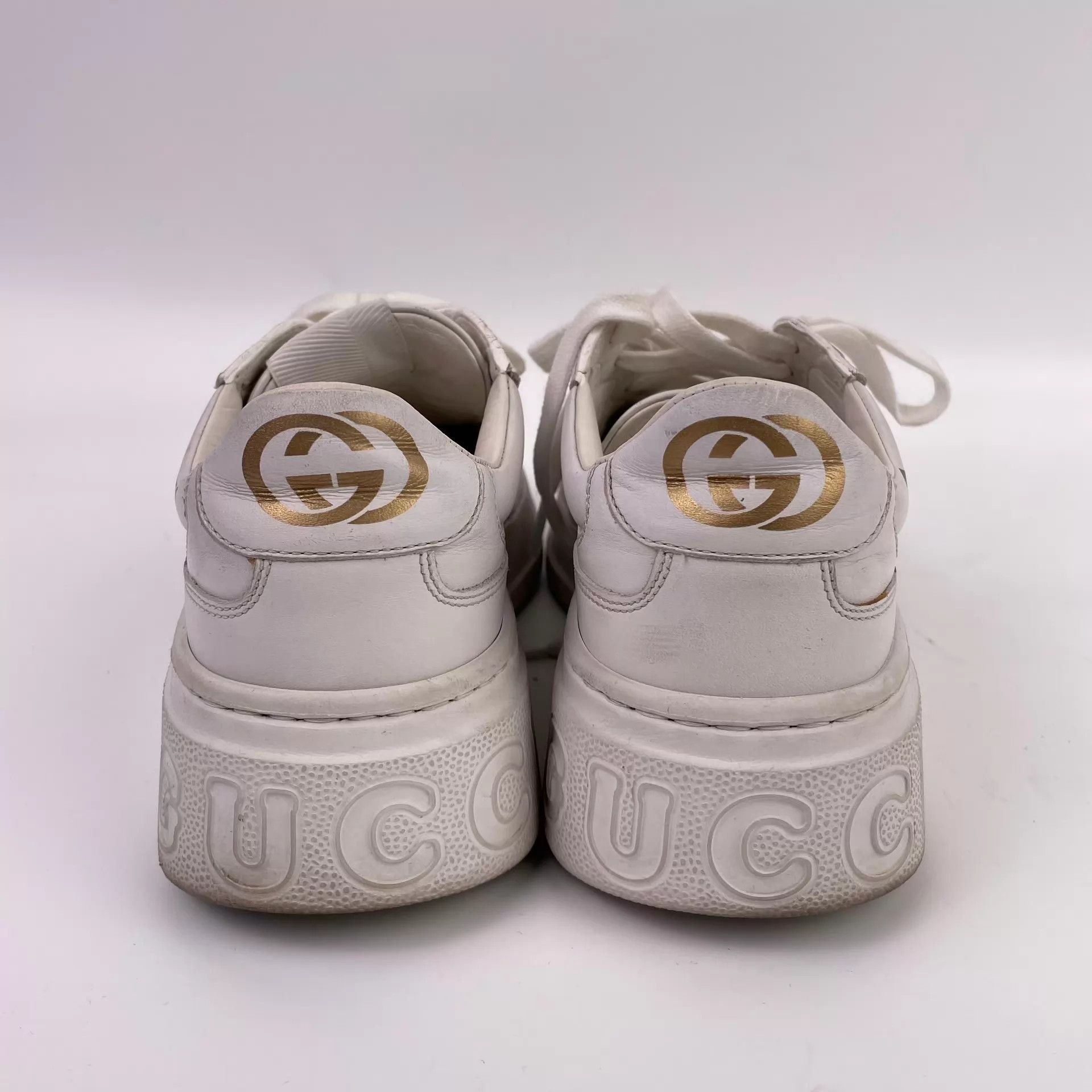 Gucci Gucci White Leather Low-Top Sneaker 37 260511LZG3H13 Size US 6.5 / IT 36.5 - 6 Thumbnail