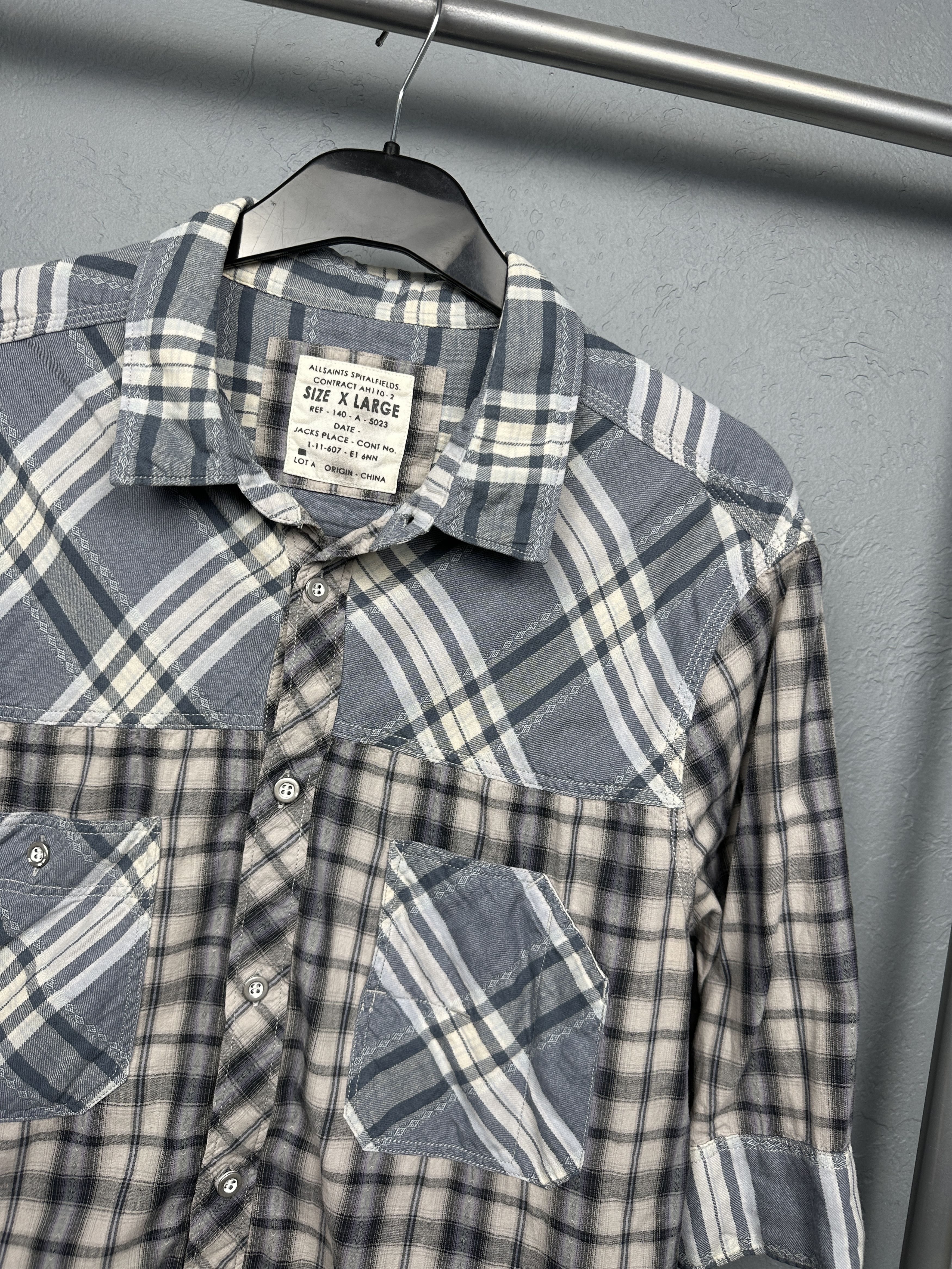 Allsaints Allsaints Mens Burnett 1\2 Sleeve Shirt Size US XL / EU 56 / 4 - 2 Thumbnail