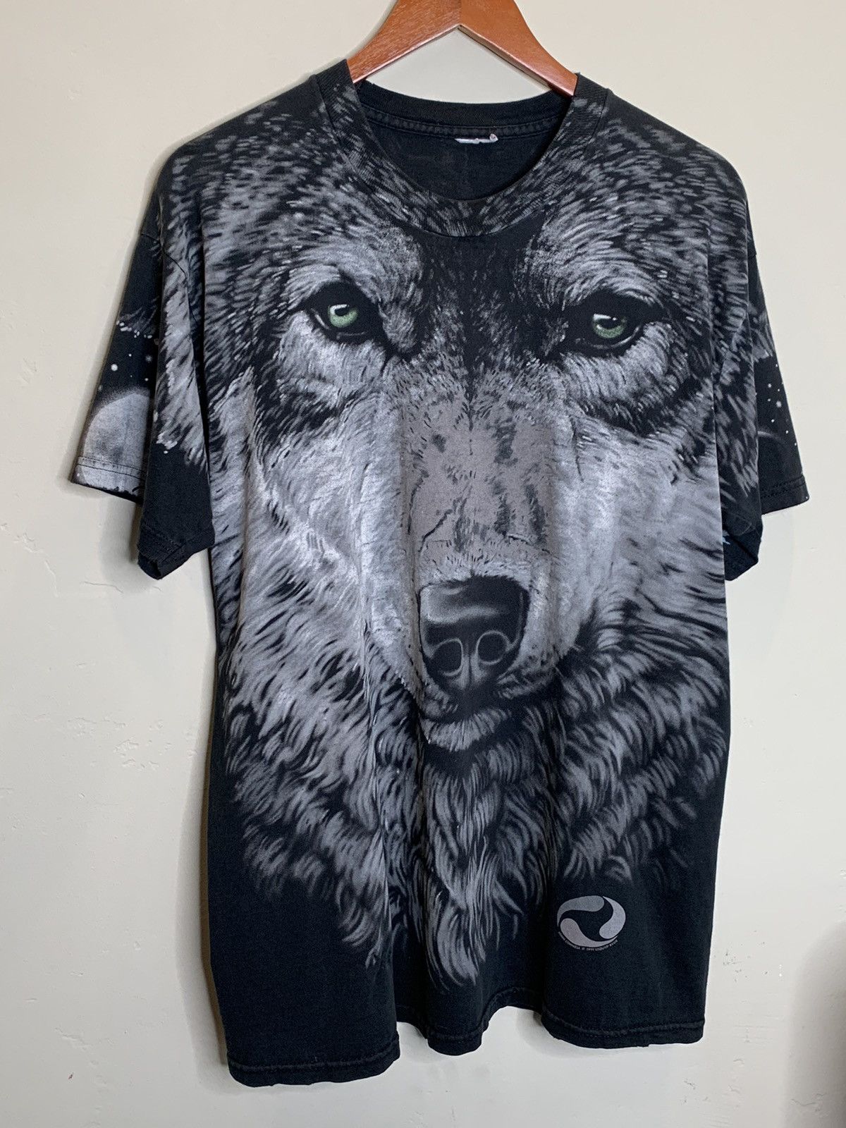Liquid Blue *RARE* Vintage 90’s Liquid Blue Wolf AOP Nature Art T-Shirt Size US L / EU 52-54 / 3 - 2 Thumbnail