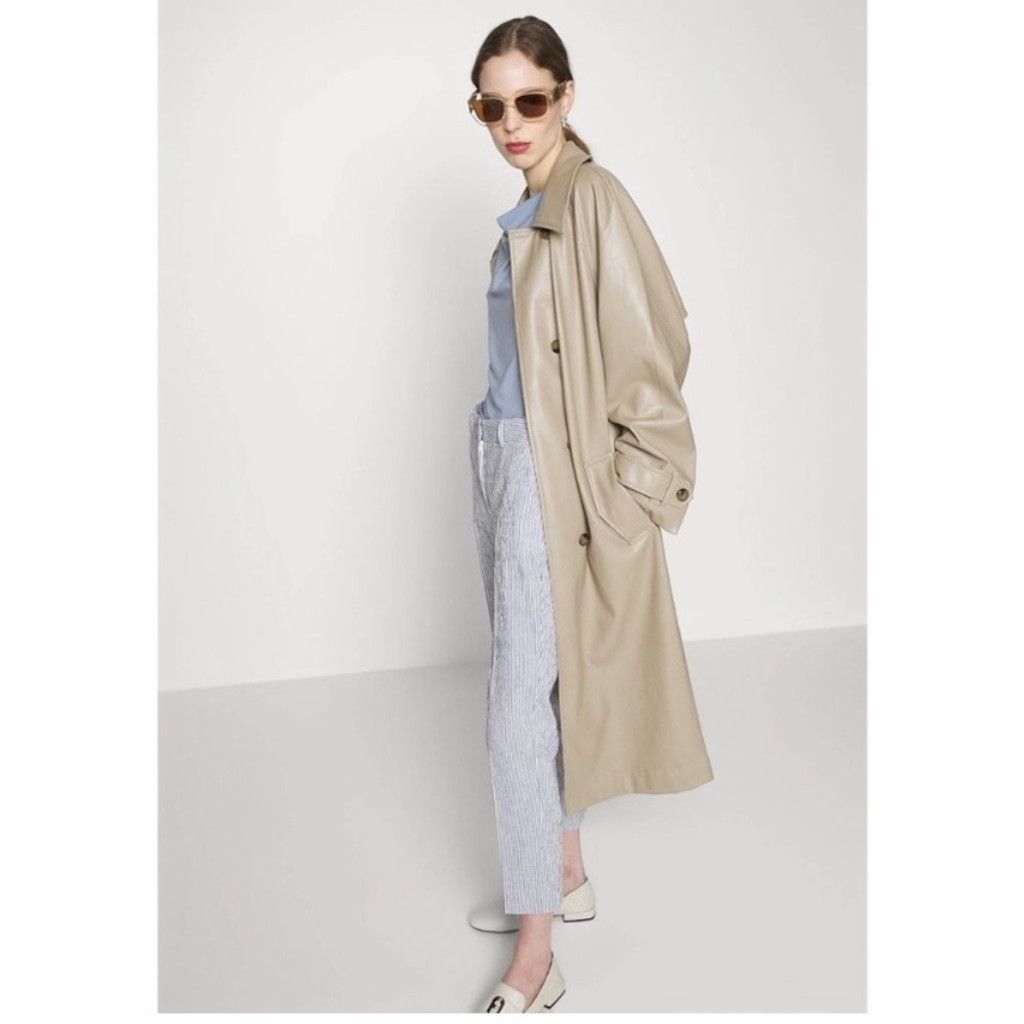 Weekend Max Mara MAXMARA Slim Stripe Cigarette Sailor chic Navy/Ivory Pants 8 Size 30" / US 8 / IT 44 - 1 Thumbnail