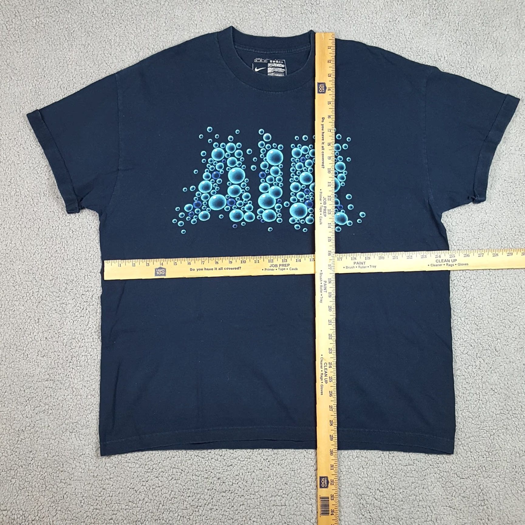 Nike VINTAGE Nike Men's 2XL T-Shirt Short Sleeve Crew Neck Y2K Retro Blue Cotton Logo Embroidered 90s 00s Outdoor Sports Size US XXL / EU 58 / 5 - 5 Thumbnail