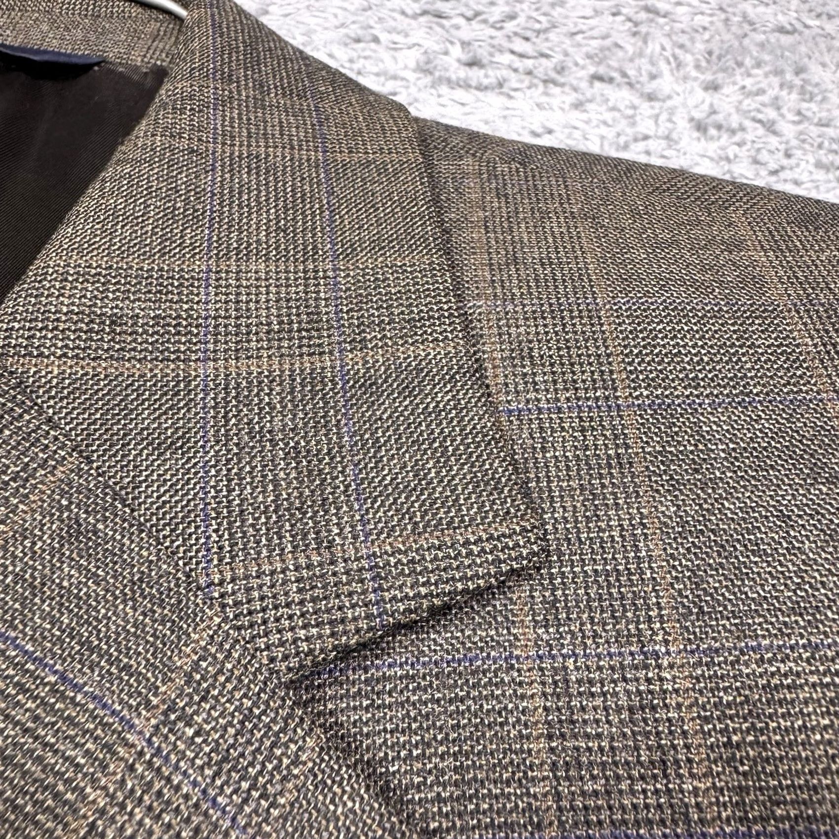 Brooks Brothers Brooks Brothers Mens 43R Suit Set in Brown Wool Stretch Blazer Slacks - 2 Piece Size 46R - 2 Thumbnail