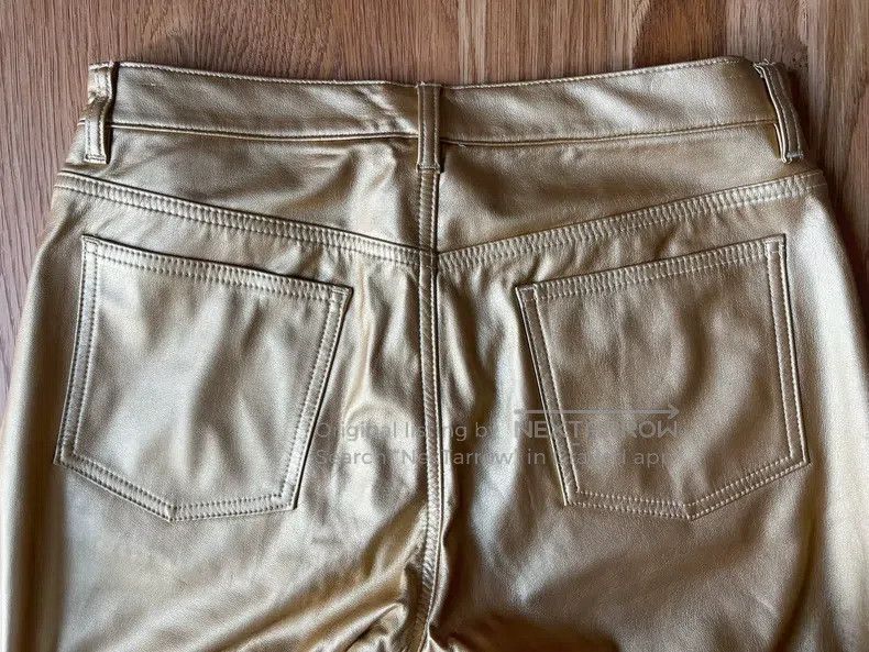 Comme des Garcons Comme Des Garcons size M Golden synthetic leather trousers Size US 27 - 6 Thumbnail