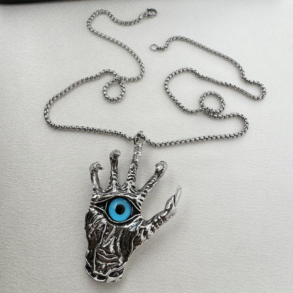Other Evil Eye Hand Pendant Necklace for Men Women,Unisex Style Size ONE SIZE - 4 Thumbnail