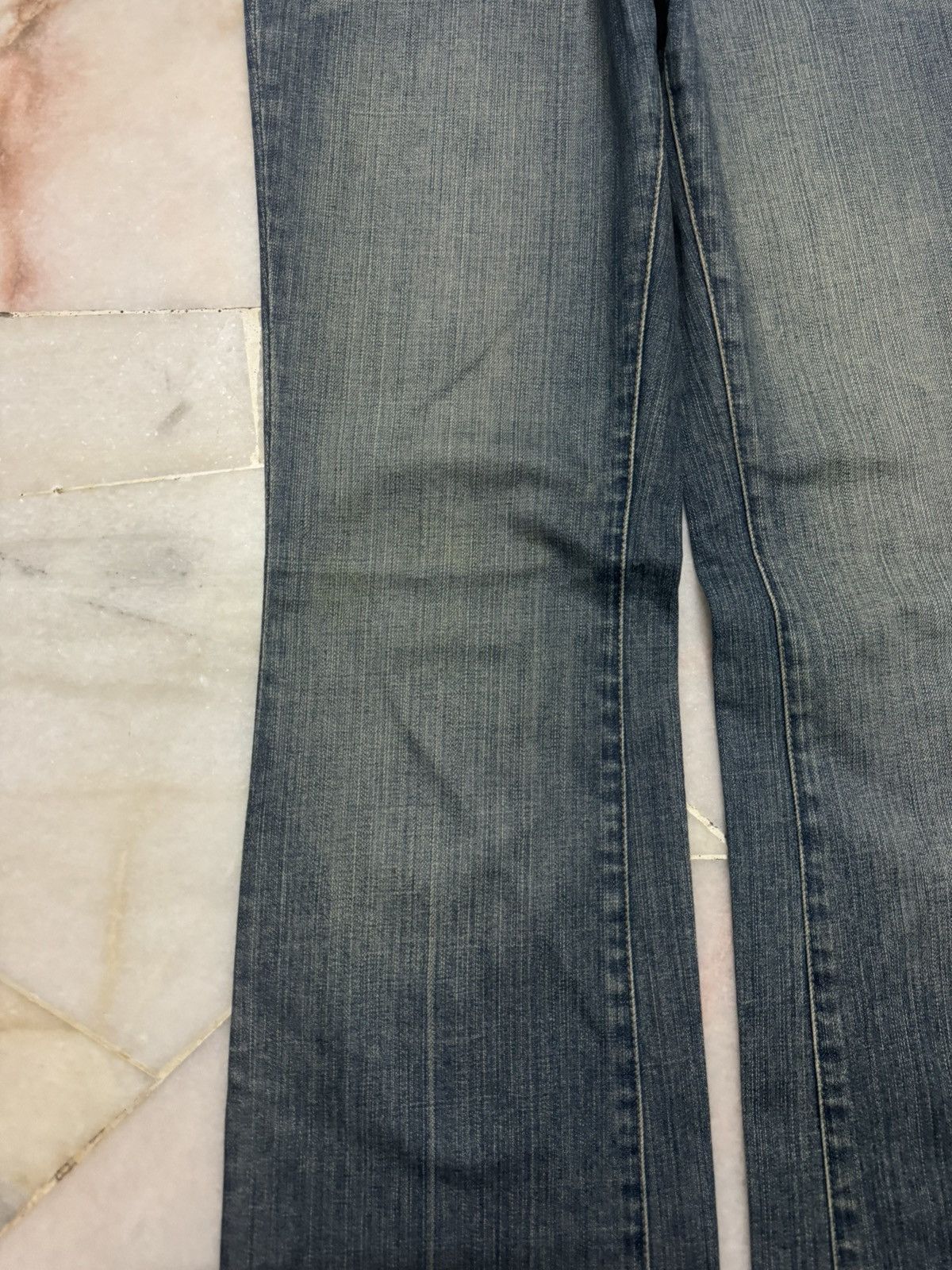 Japanese Brand 💥BOOTCUT💥JAPANESE TOPVALU RUSTY MUDWASH FLARED JEANS Size US 28 / EU 44 - 5 Thumbnail