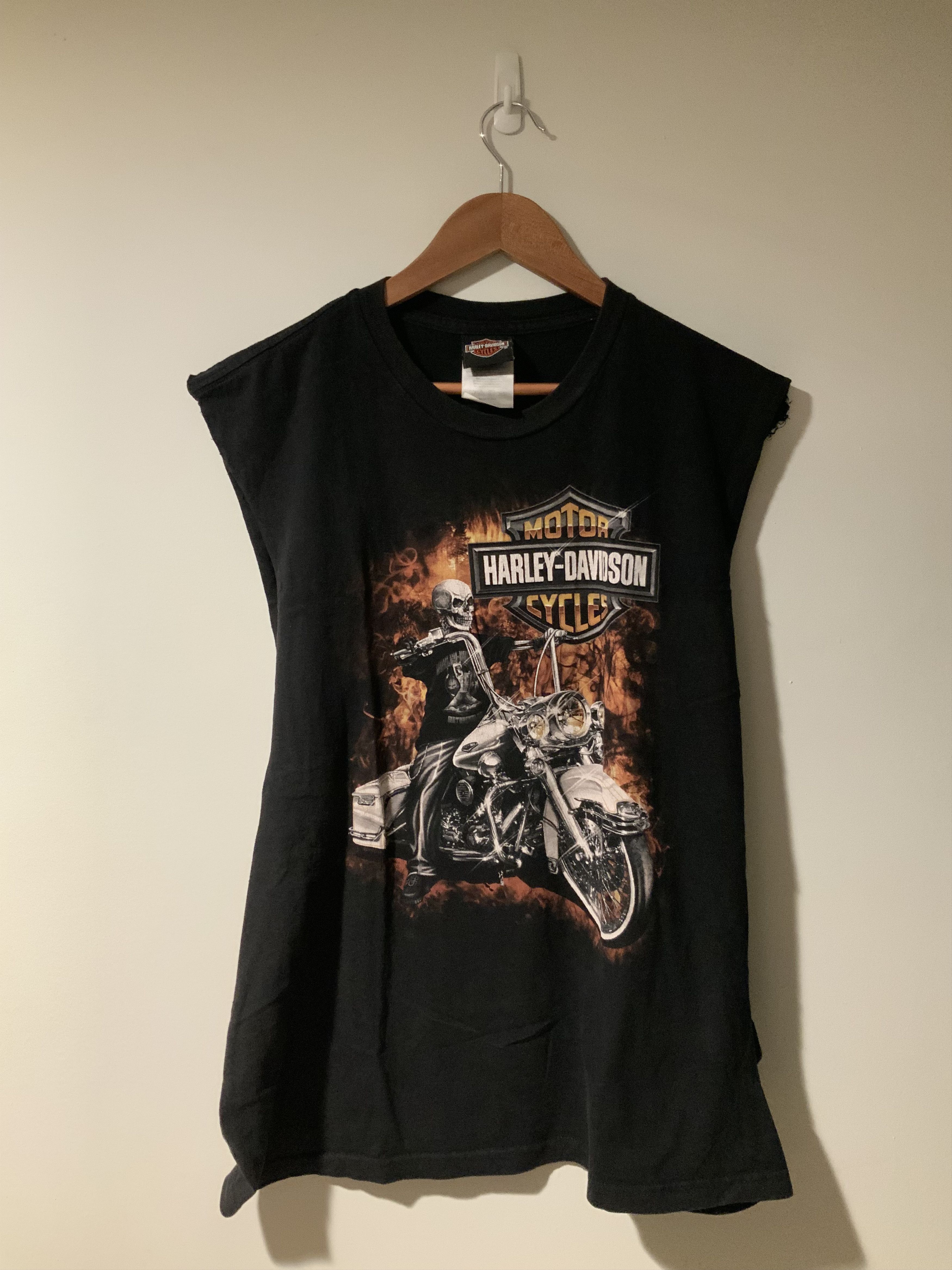 Harley Davidson × Vintage Vintage 2015 Harley Davidson Motorcycle Sleeveless T-shirt Size US L / EU 52-54 / 3 - 1 Thumbnail