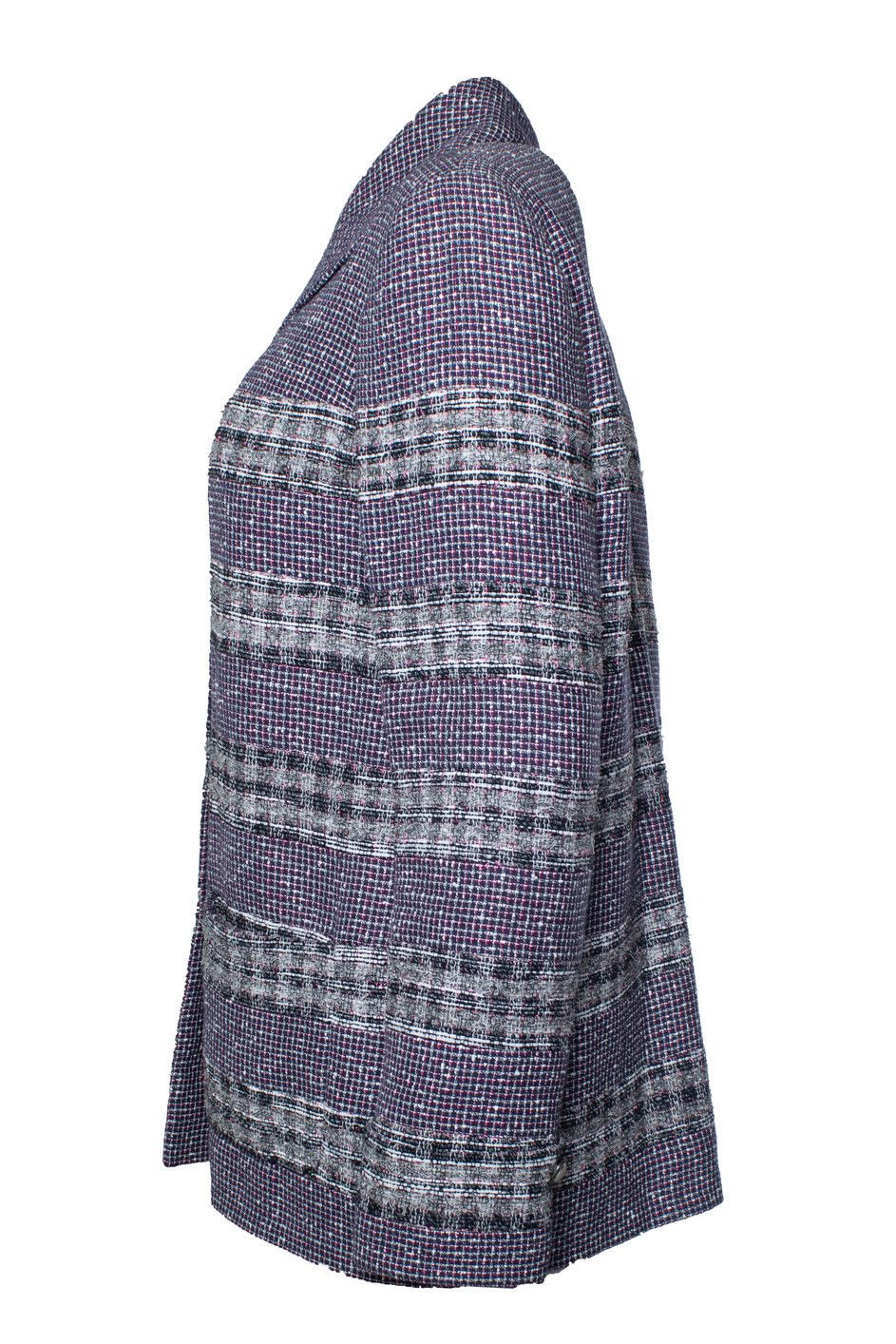 Chanel Chanel, purple tweed blazer with lurex Size L / US 10 / IT 46 - 2 Thumbnail