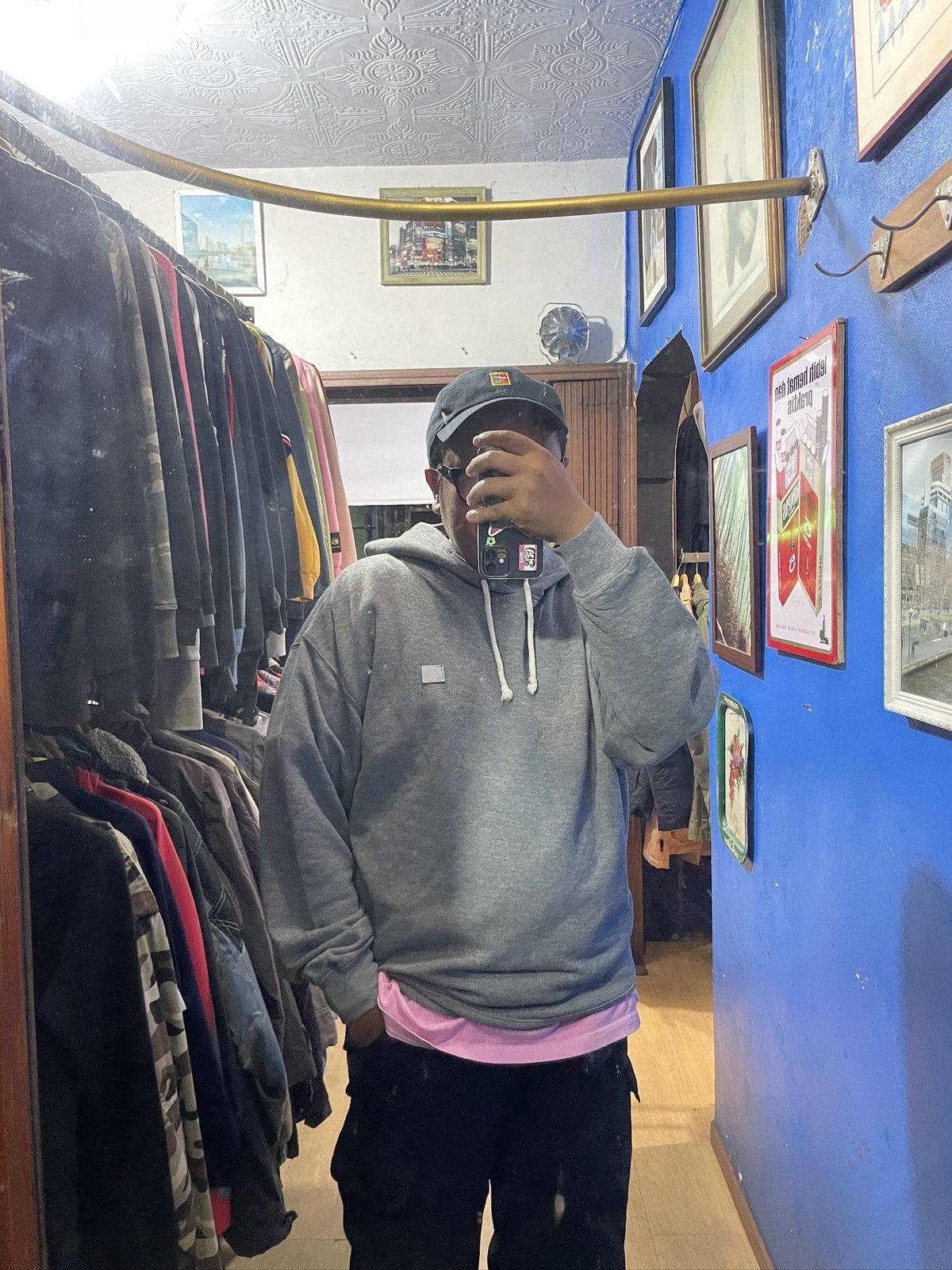 Acne Studios Acne Studios Farrin Face Hoodie Size US XL / EU 56 / 4 - 9 Thumbnail