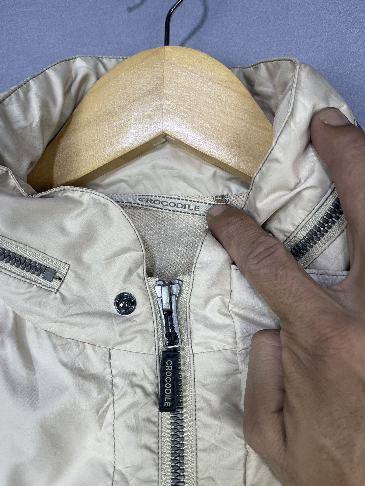Japanese Brand CROCODILE BRAND 3 Pocket Zip Button Wind Breakers Size US L / EU 52-54 / 3 - 10 Thumbnail
