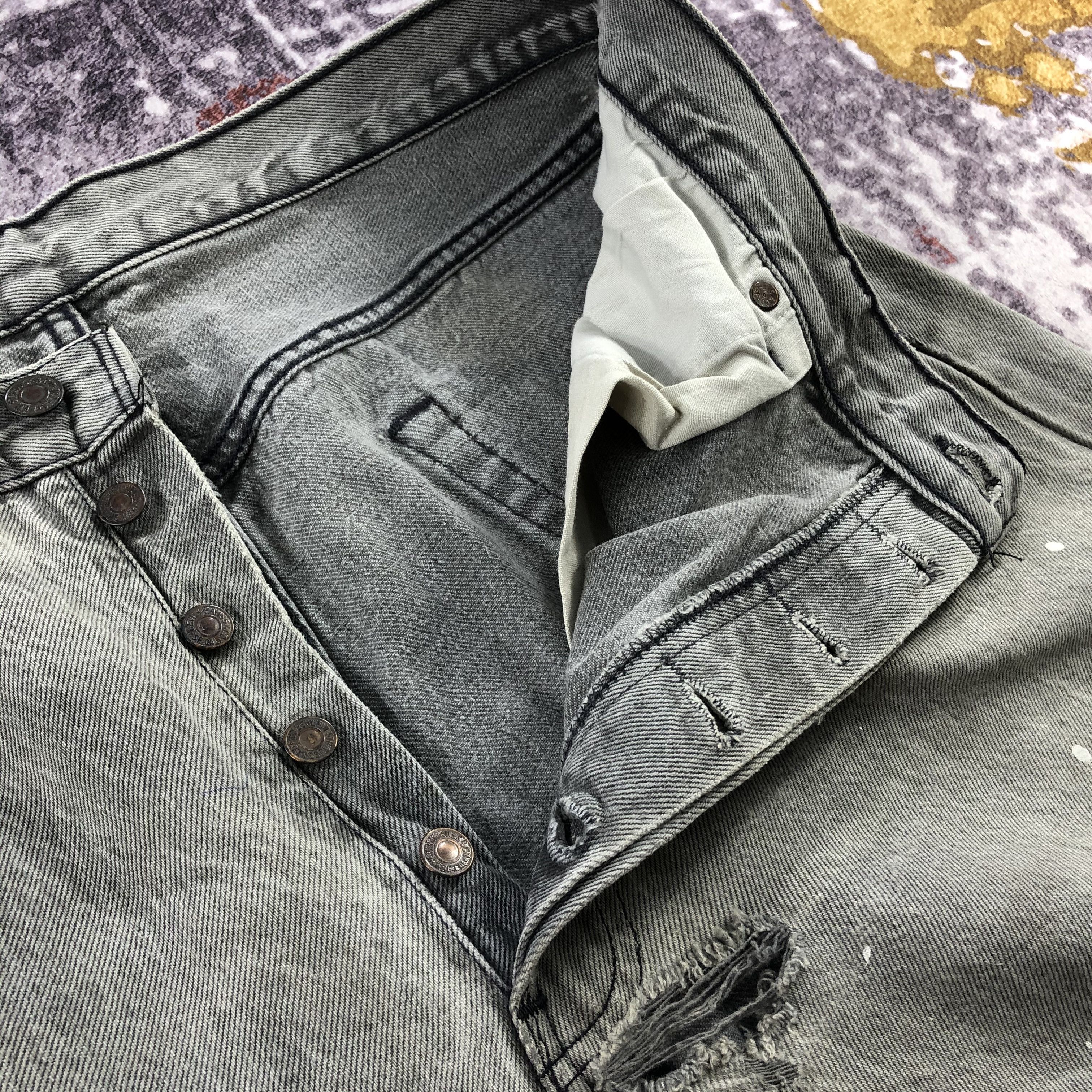 Levi's Vintage 90s Ash Gray Levis 501 Jeans-JM2441 Size US 36 / EU 52 - 15 Thumbnail
