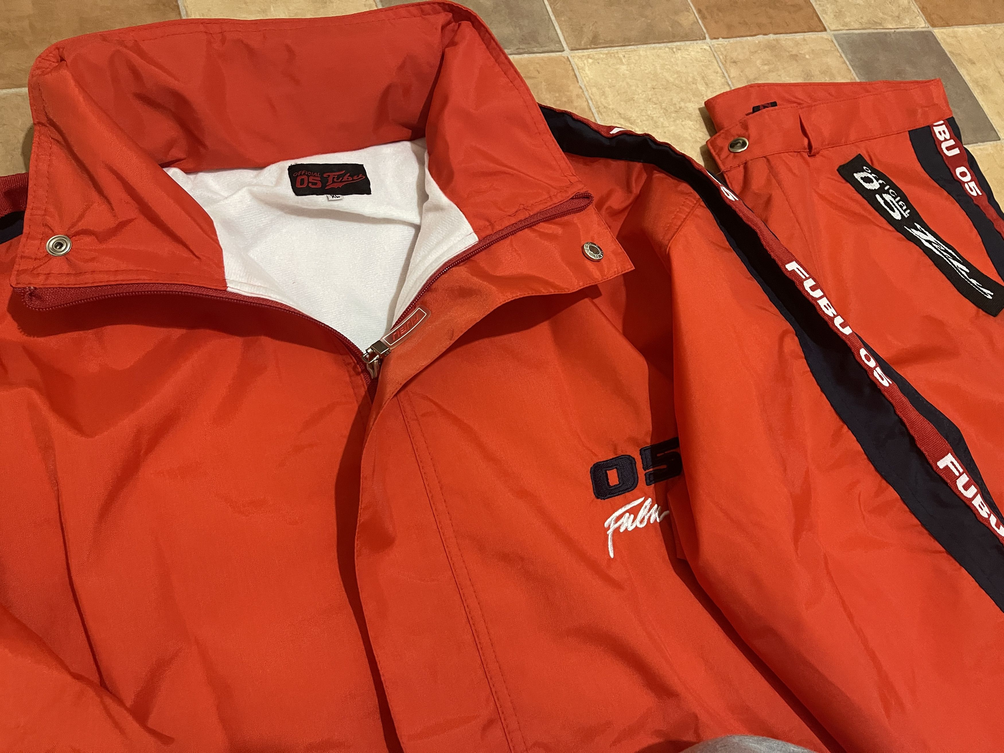Fubu FUBU tracksuit, baggy track suit jacket and pants set 90s XL Size US XL / EU 56 / 4 - 3 Thumbnail