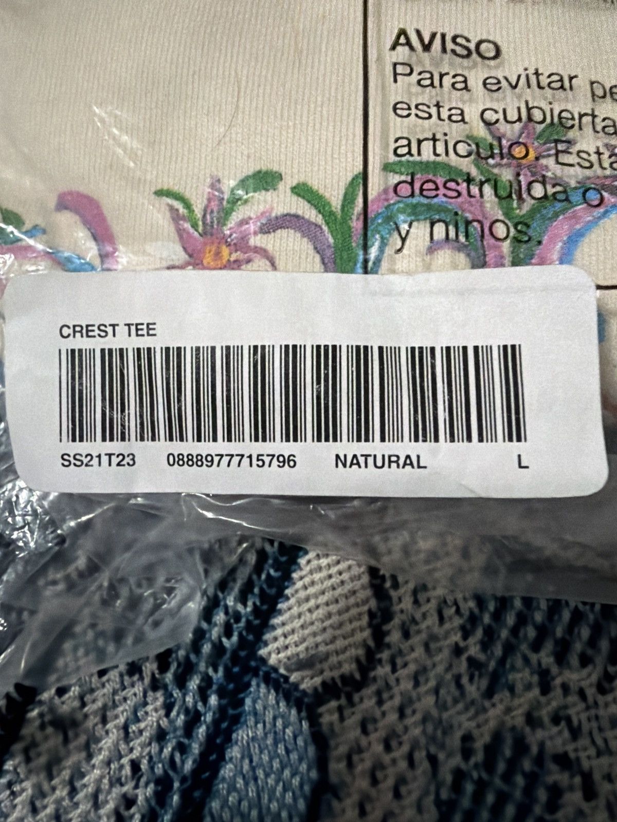 Supreme Supreme Crest Tee SS21 Size US L / EU 52-54 / 3 - 4 Thumbnail