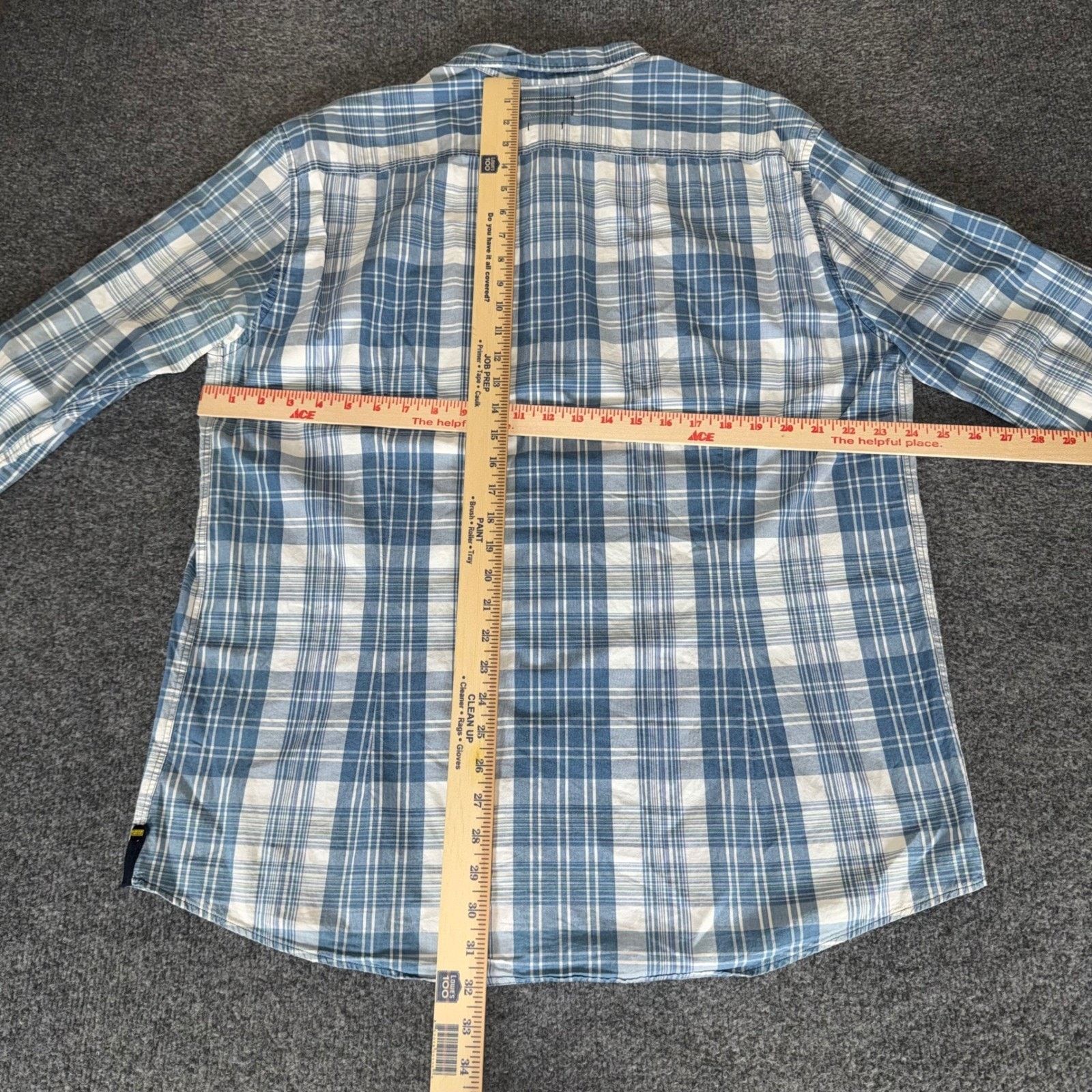 Barbour Barbour International Shirt Mens XL Blue Plaid Slim Fit Size US XL / EU 56 / 4 - 5 Thumbnail