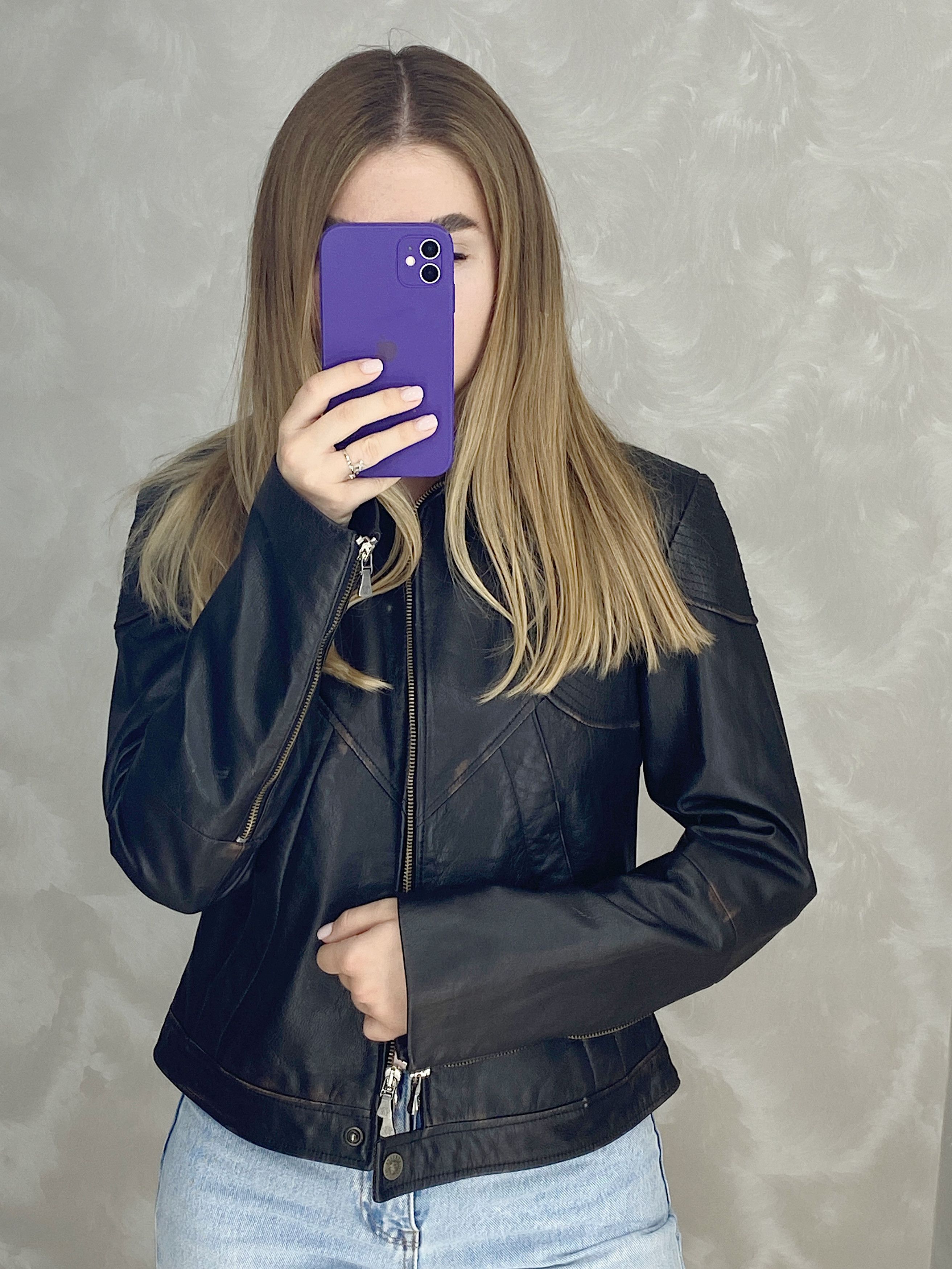 Versace × Versace Jeans Couture × Vintage Versace Jeans Couture Leather Jacket Distressed Design Size M / US 6-8 / IT 42-44 - 1 Thumbnail