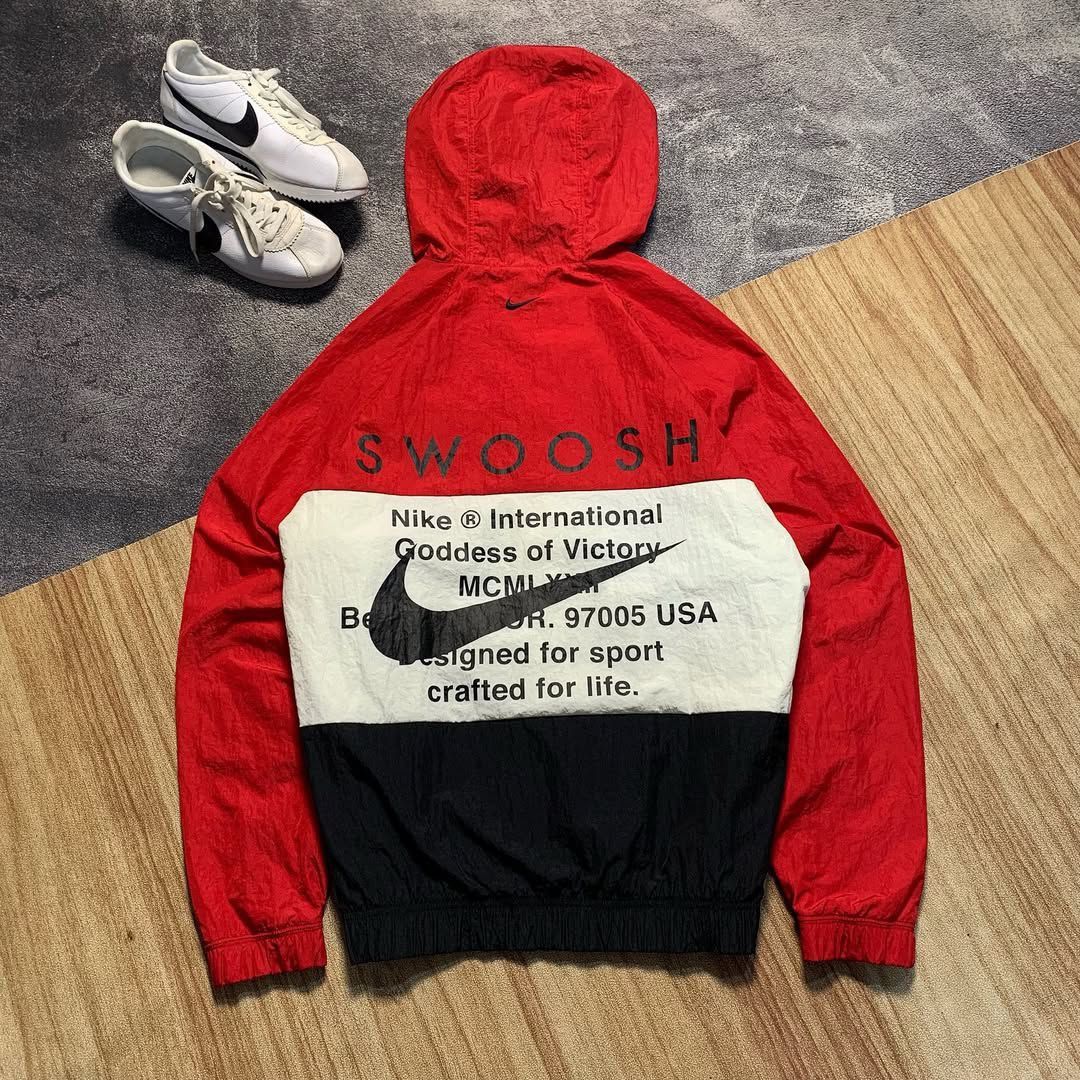 Nike Special Rare Jacket NIKE NSW Swoosh HD White/Black/Red Size US XL / EU 56 / 4 - 1 Thumbnail