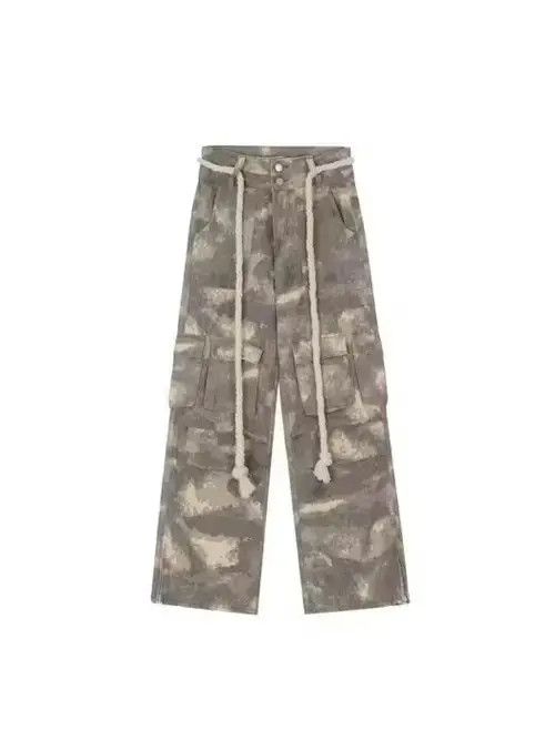 Japanese Brand × Vintage Camo Graphic Cargo Baggy Pants Size US 28 / EU 44 - 3 Thumbnail