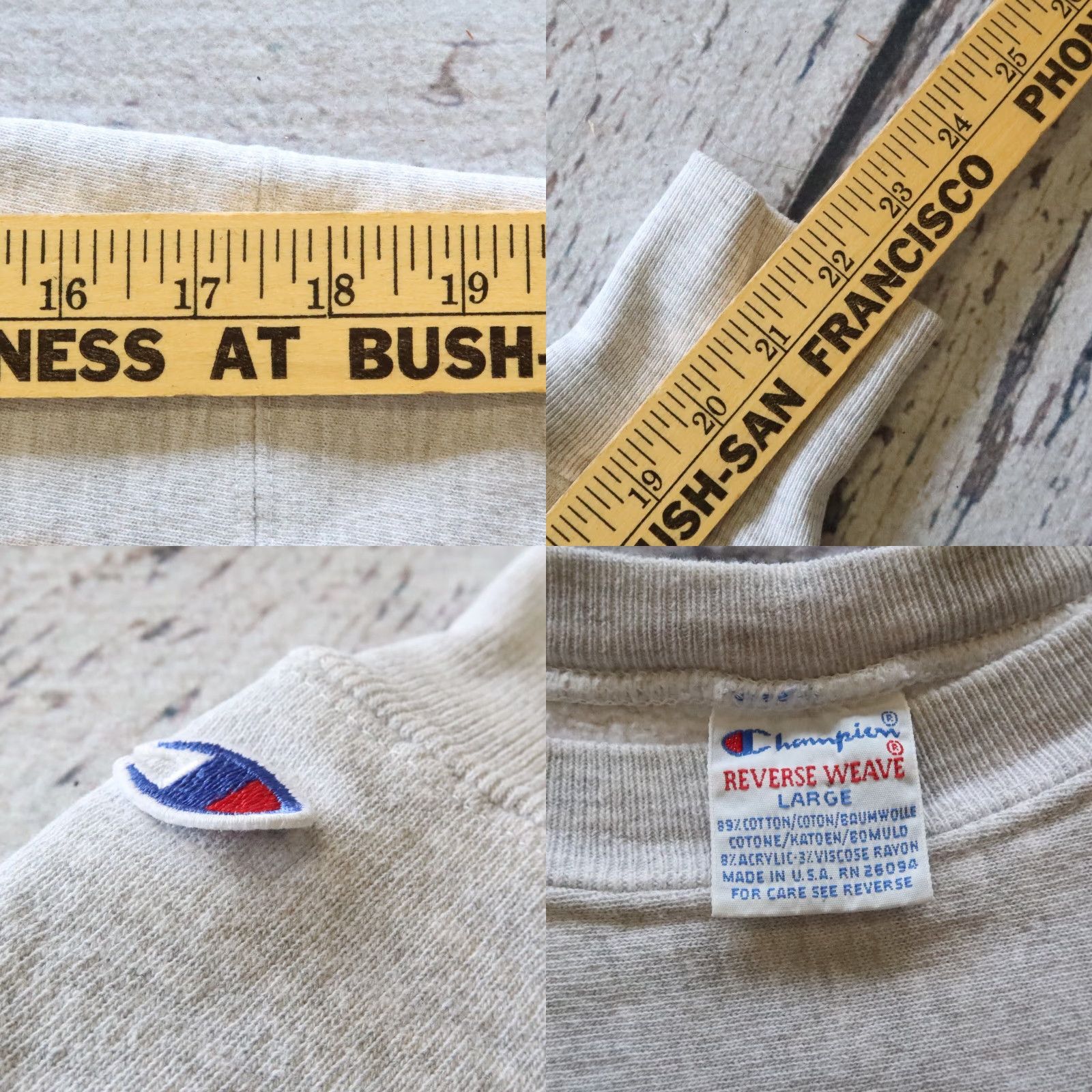 Champion VINTAGE Cornell University Crewneck Champion Reverse Weave Sweatshirt Shirt Mens L Gray 90s (if applicable) Size US L / EU 52-54 / 3 - 8 Thumbnail