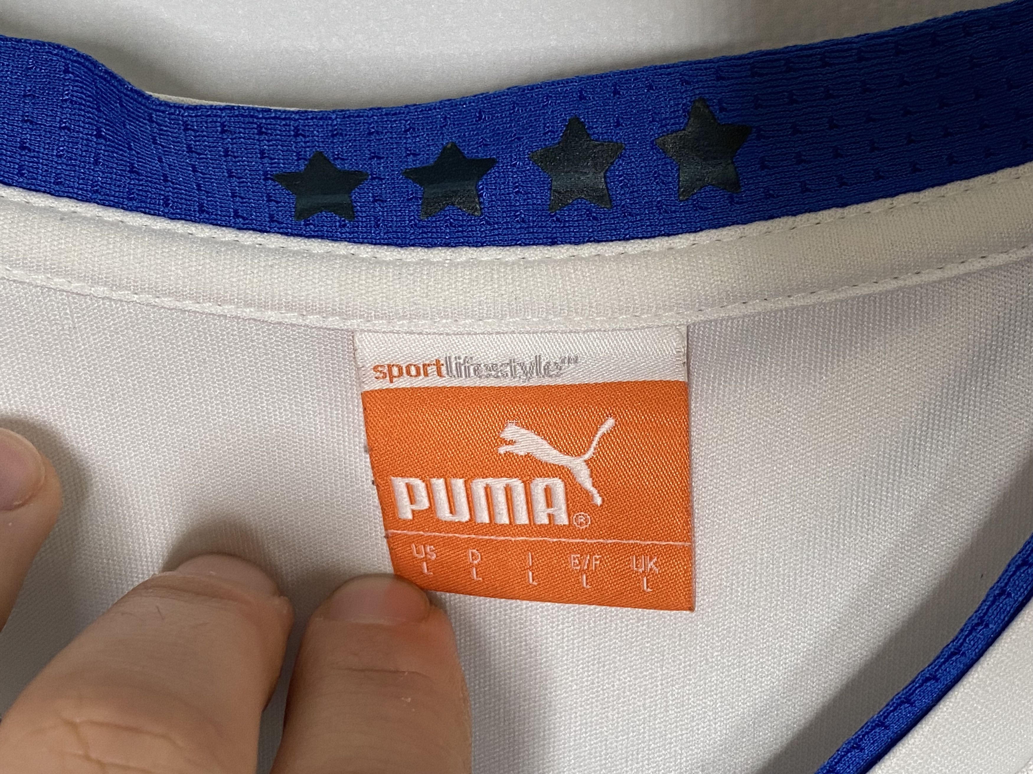 Puma × UEFA ITALY TEAM 2012 2014 HOME FOOTBALL SHIRT SOCCER JERSEY Size US L / EU 52-54 / 3 - 6 Thumbnail