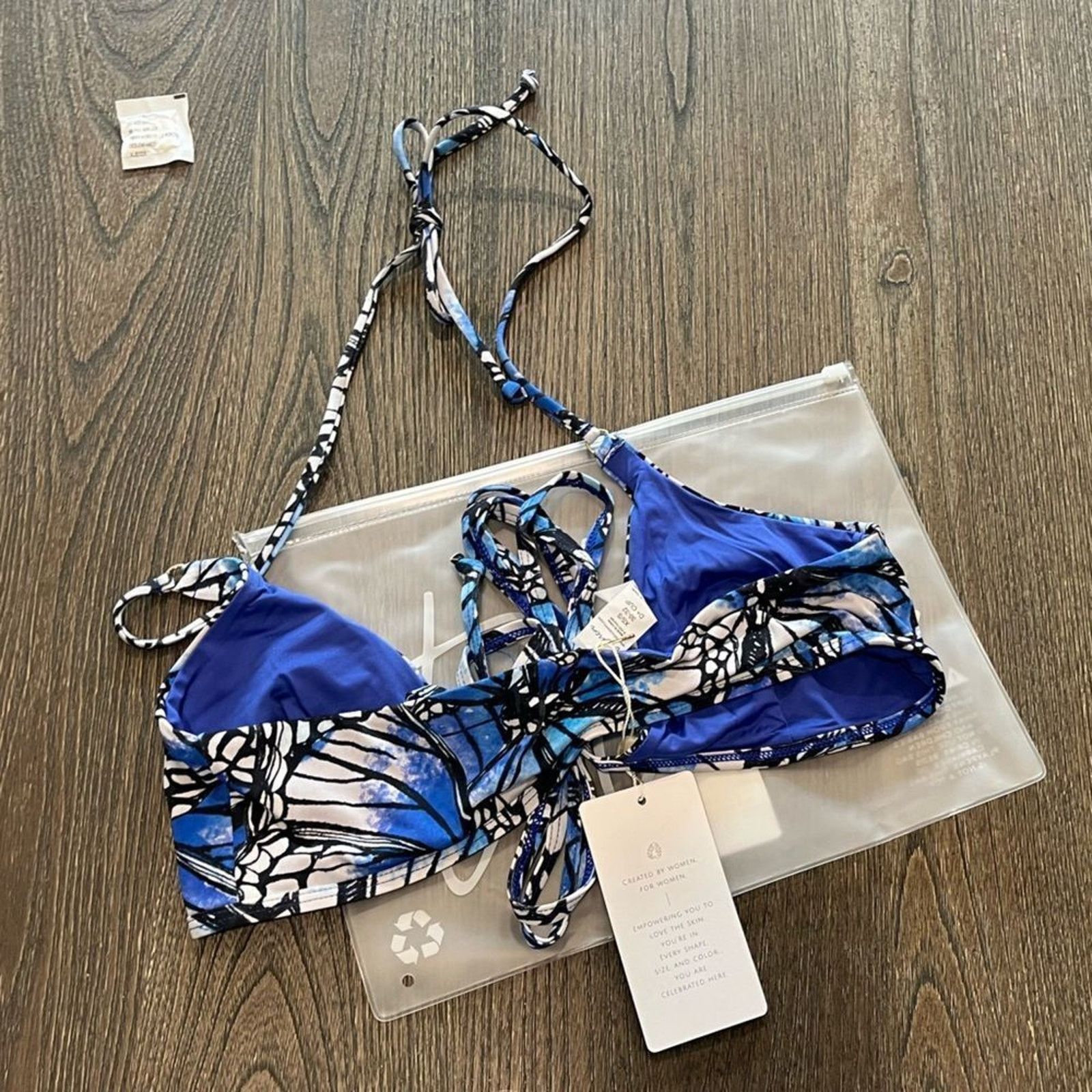 Vintage NWT Toluca Amina Bikini Top Waist Wrap Triangle Adonis XS/S Size ONE SIZE - 4 Thumbnail