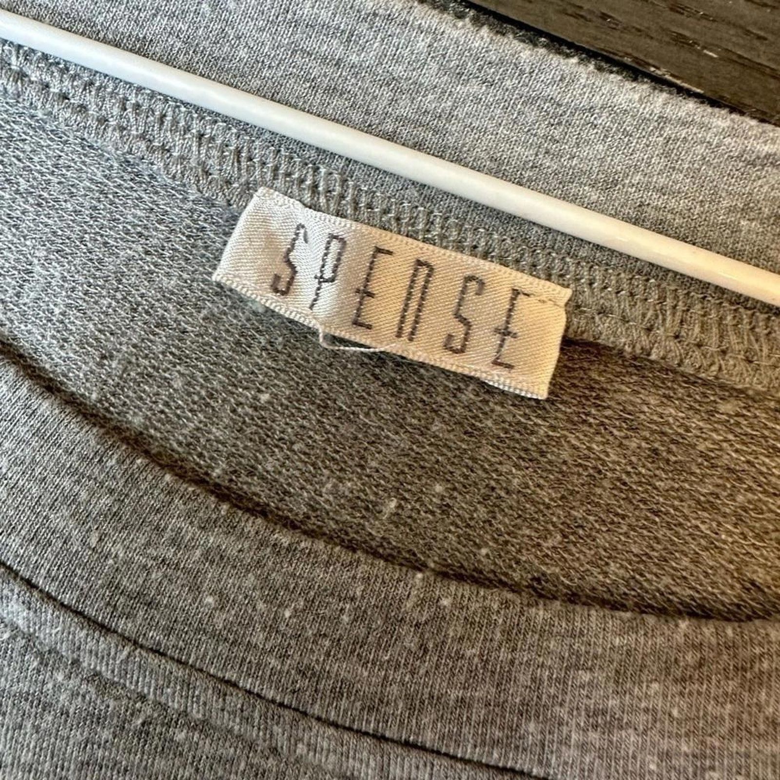 SSENSE Spense Women's Stylish Gray Dress with Ruffled Sleeves Size XL / US 12-14 / IT 48-50 - 4 Thumbnail