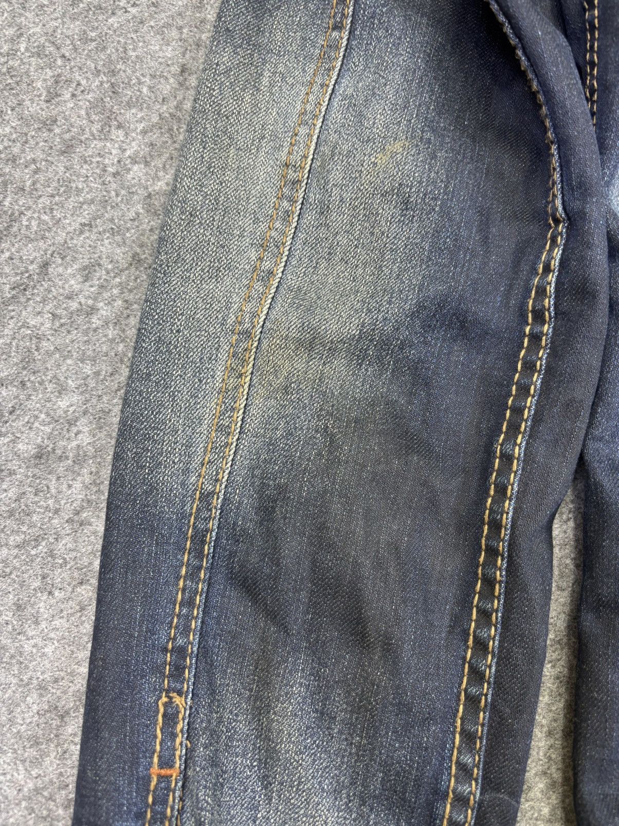 Japanese Brand Very Rare NCFM Sick Indigo Stone Wash Trucker Jacket F820 Size US XS / EU 42 / 0 - 12 Thumbnail