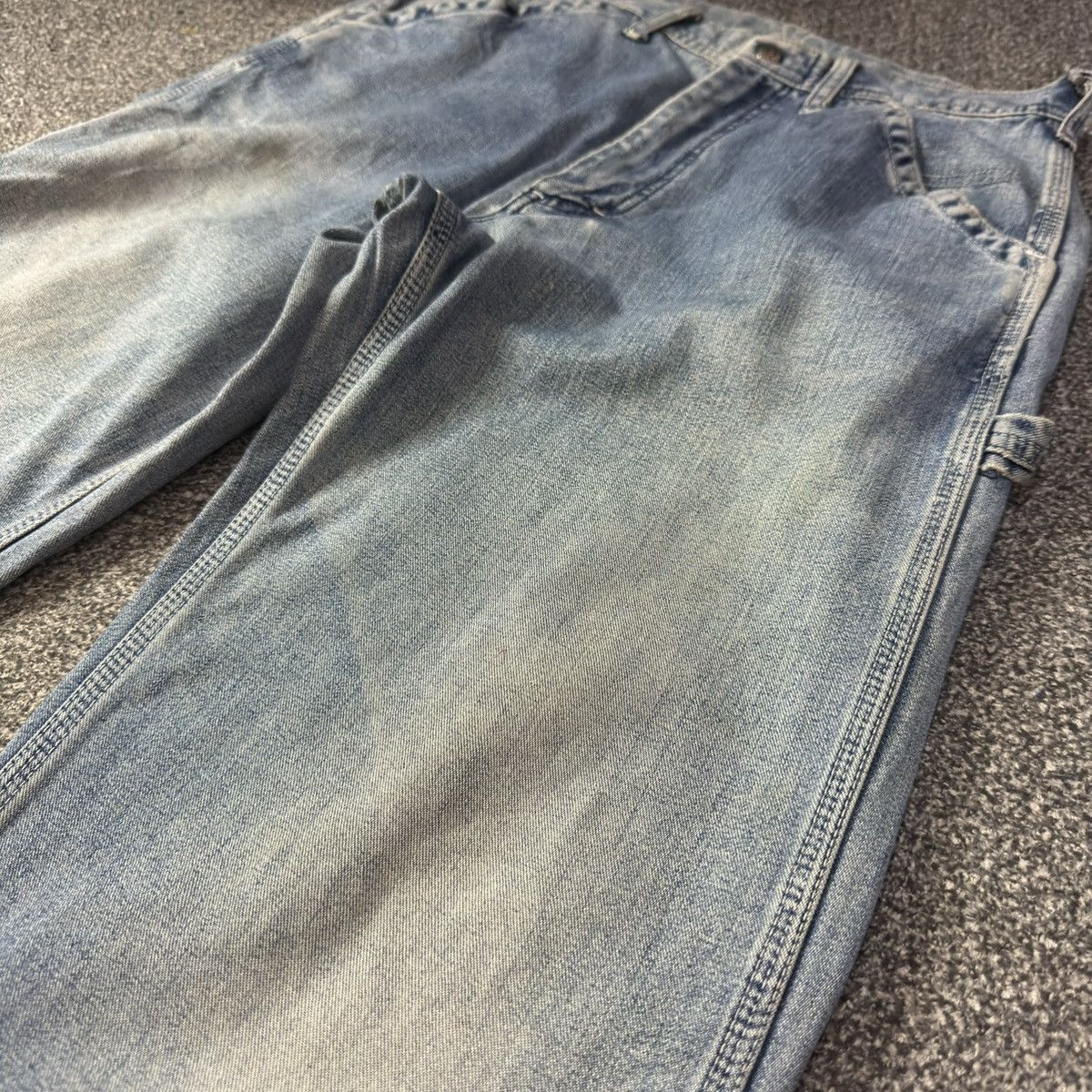 Lee Workwear Vintage 90s Lee Sanforized Carpenter Marbling Denim Size US 30 / EU 46 - 5 Thumbnail