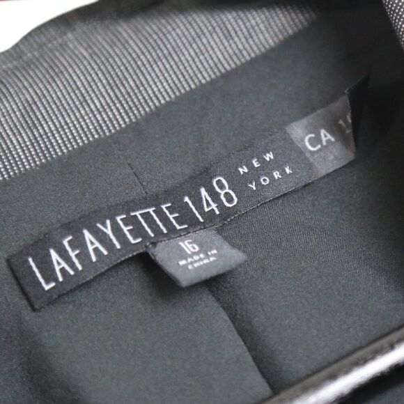 Lafayette 148 Lafayette 148 New York Blazer Jacket Charcoal Wool Blend Size XXL / US 16-18 / IT 52-54 - 3 Thumbnail