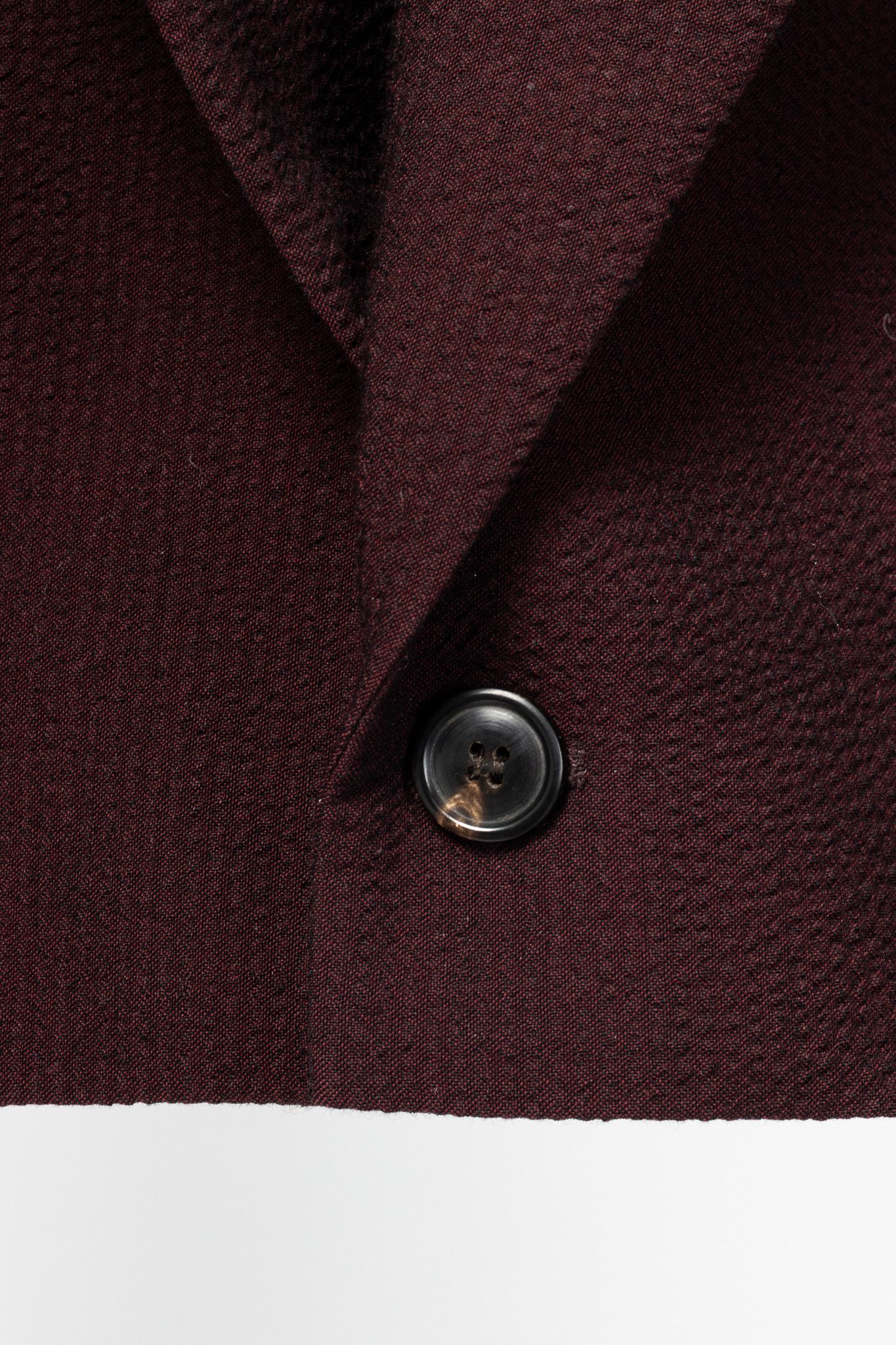 Y/Project Y/PROJECT SS20 Runway Bordeaux Stretch-Wool Cropped Blazer Size XS / US 0-2 / IT 36-38 - 8 Thumbnail