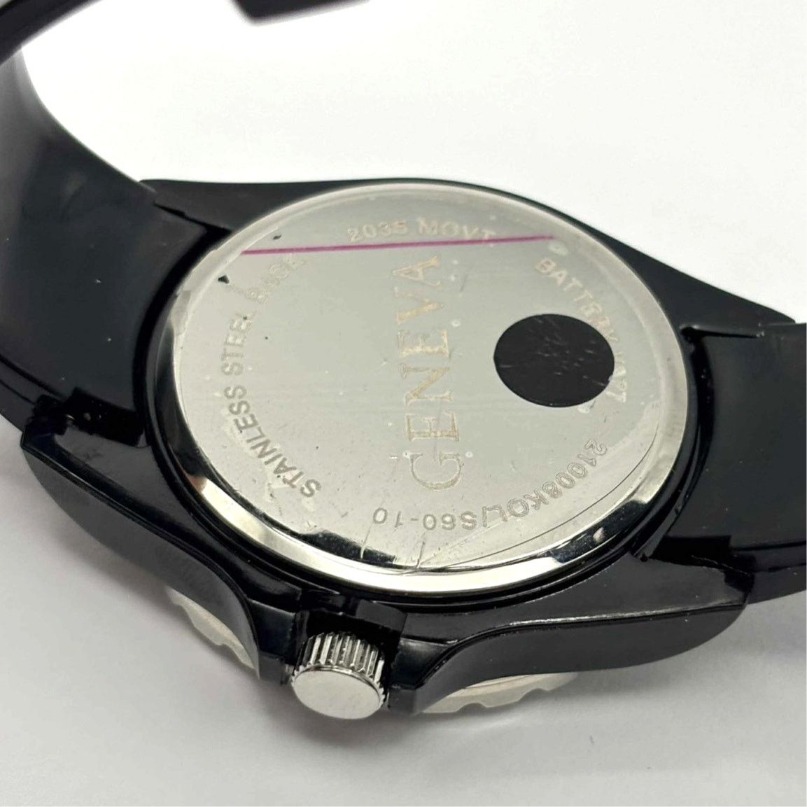 Geneva Black Geneva Men's Watch Size ONE SIZE - 3 Thumbnail