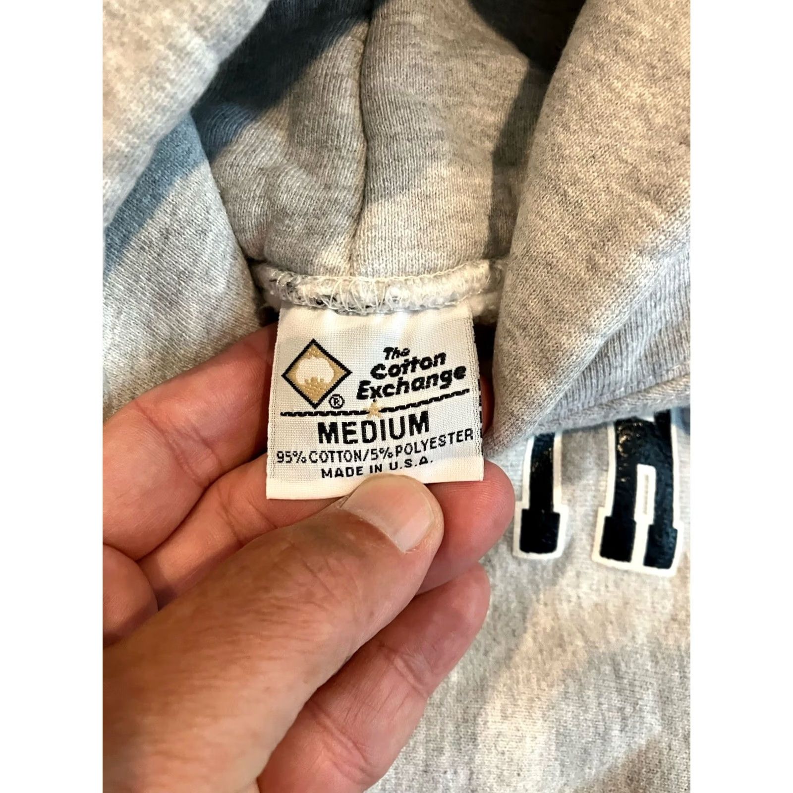 Vintage Vintage Cotton Exchange - Elizabethtown College Reverse Weave Hoodie - Medium Size US M / EU 48-50 / 2 - 3 Thumbnail