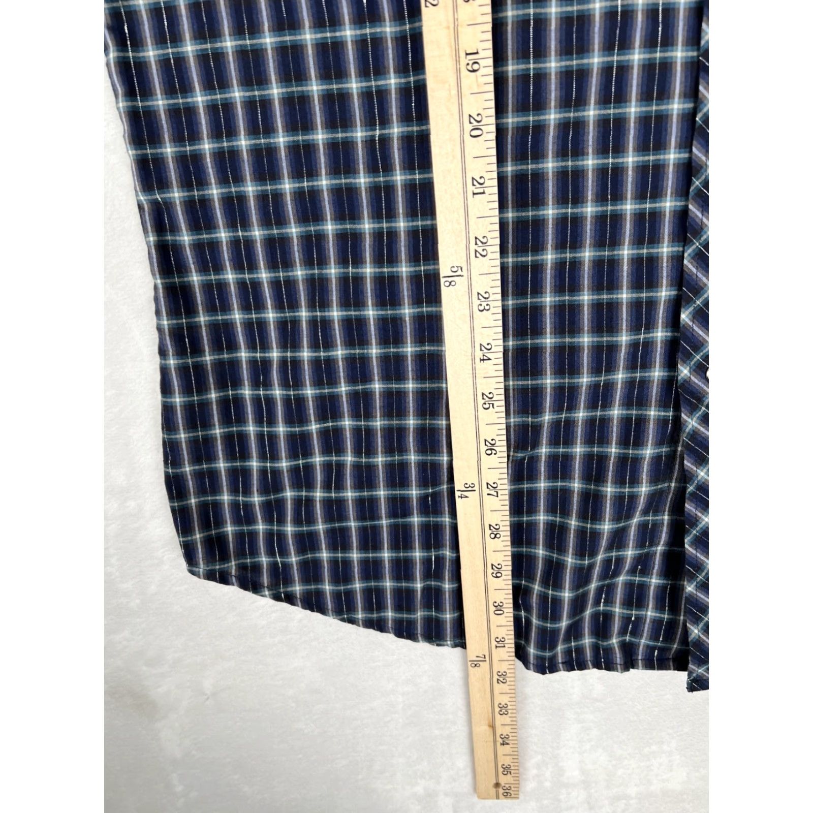 Roper VINTAGE Roper Shirt Western Pearl Snap Short Sleeve Plaid Size L Blue Mens 90s Cowboy Shirt Size US L / EU 52-54 / 3 - 4 Thumbnail