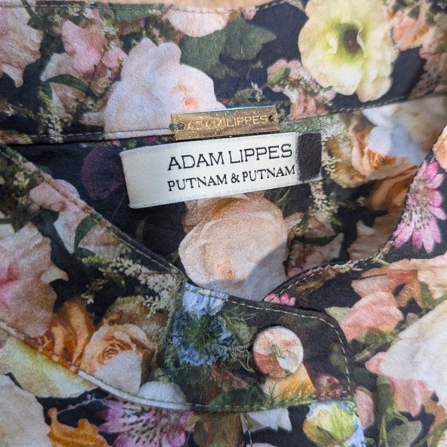 Adam Lippes Adam Lippes Putnam & Putnam Floral Printed Trapeze Blouse Size XS / US 0-2 / IT 36-38 - 11 Thumbnail