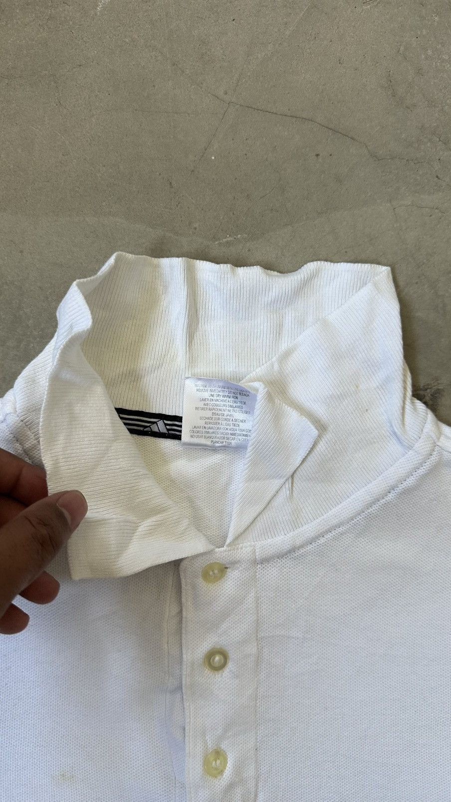 Adidas VINTAGE ADIDAS POLO TEE Size US L / EU 52-54 / 3 - 6 Thumbnail