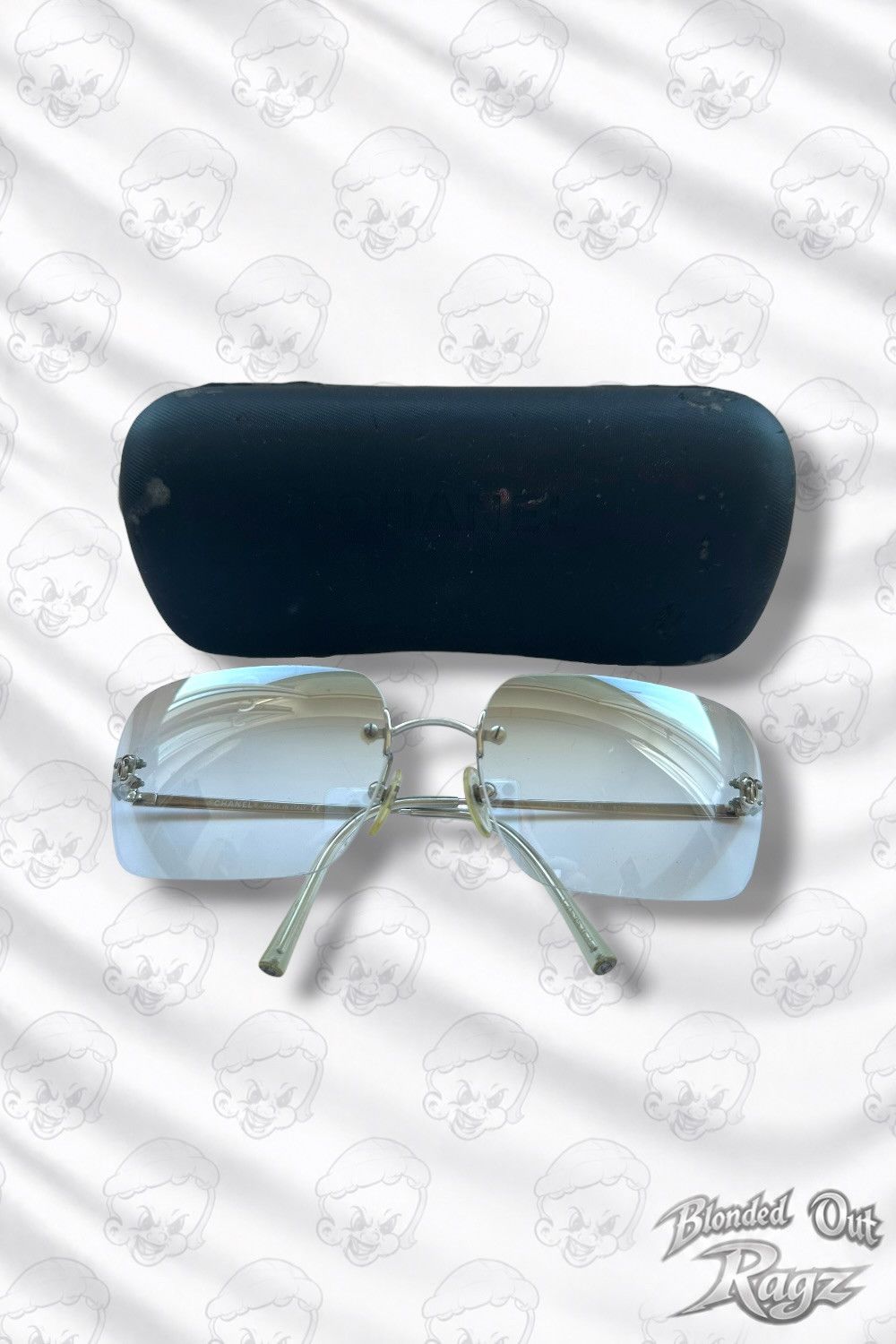 Chanel Vintage Chanel 4017 CC Logo Rimless Glasses Silver 0 Size ONE SIZE - 1 Thumbnail