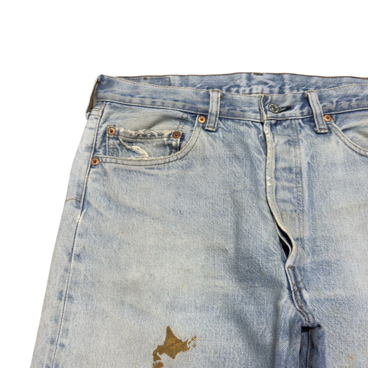Levi's Vintage 80s Levis 501 Redline Denim Selvedge Jeans Size US 33 - 4 Thumbnail