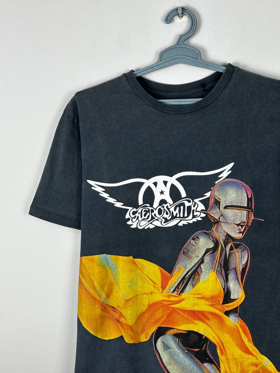 Japanese Brand Sorayama Aerosmith Faded Streetwear T Shirt Size US L / EU 52-54 / 3 - 3 Thumbnail