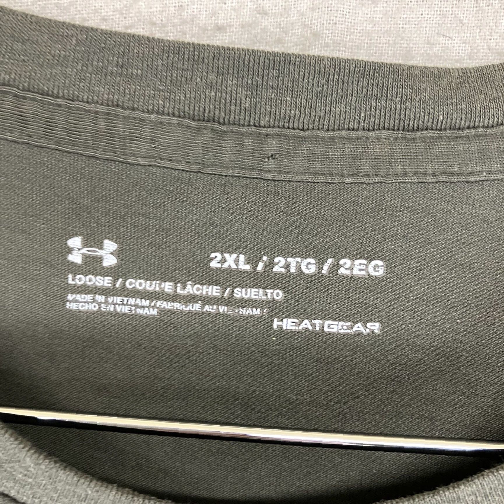 Under Armour Under Armour Men's 2XL UA Graphic Tee T-Shirt Short Sleeve Crew Neck Military Green Graphic Print Warrior HeatGear Breathable Lightweight Shirt Mens Size US XXL / EU 58 / 5 - 4 Thumbnail